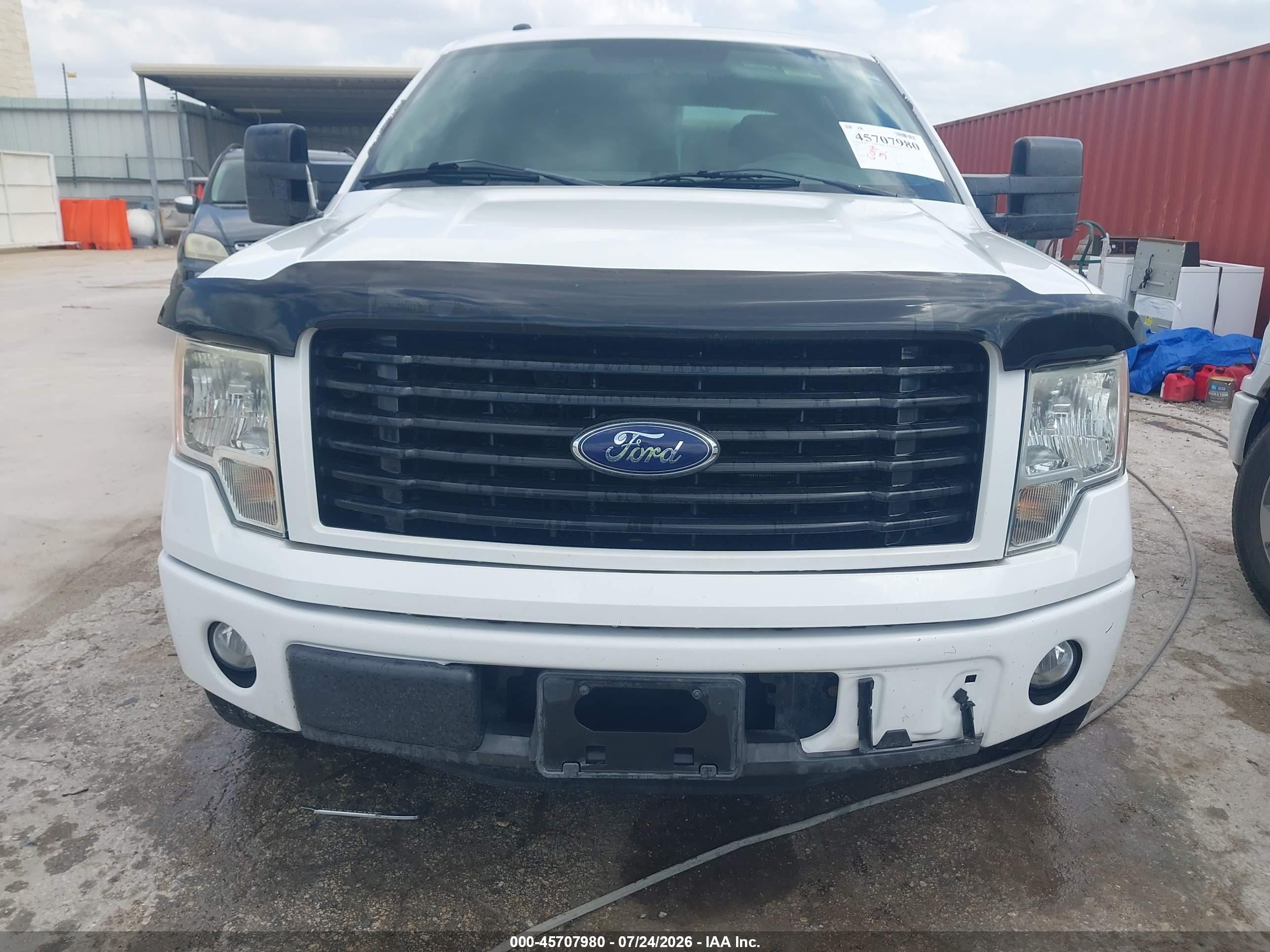 2014 Ford F-150 Stx White vin: 1FTFW1CFXEFA27984