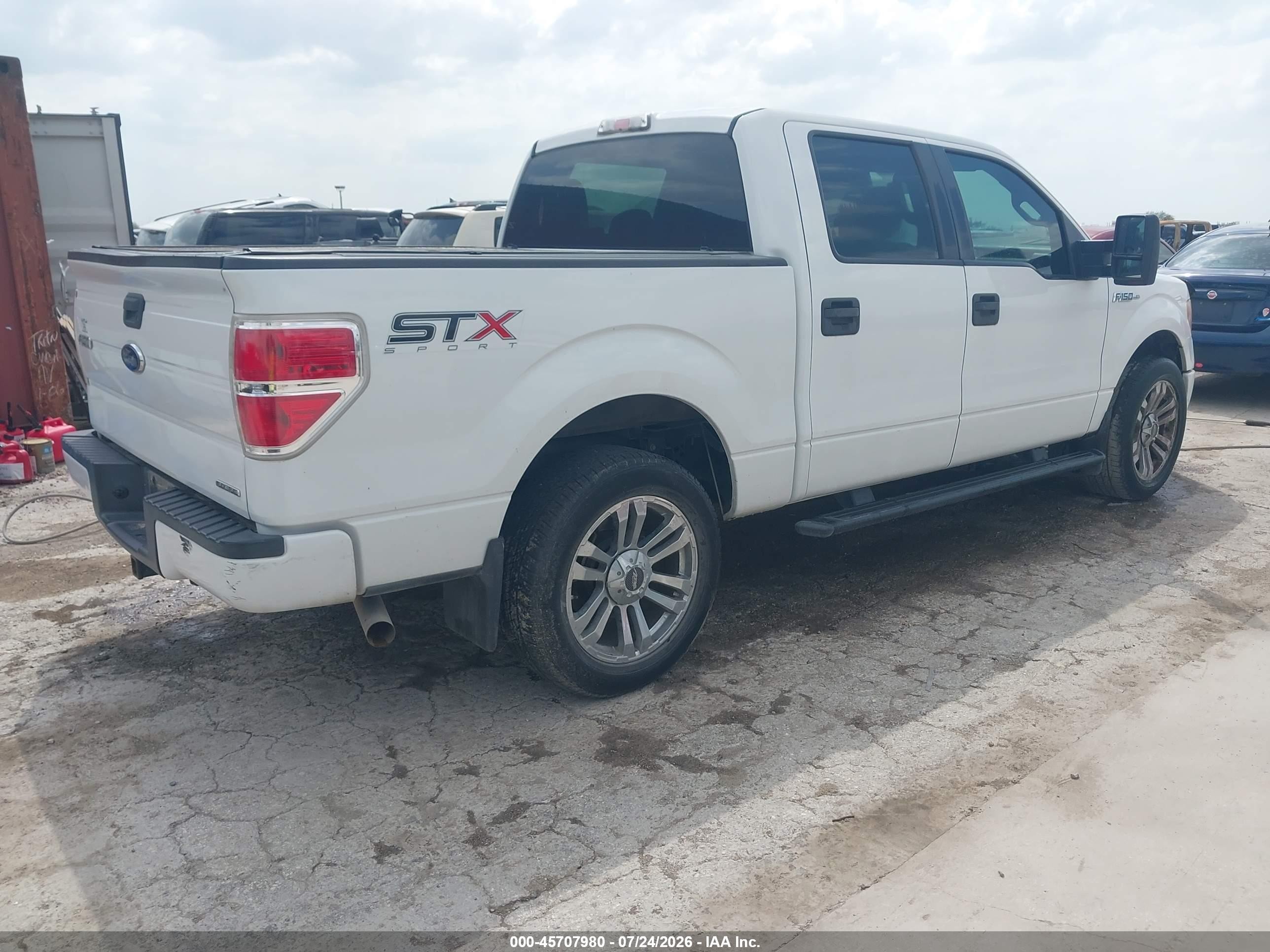 2014 Ford F-150 Stx White vin: 1FTFW1CFXEFA27984