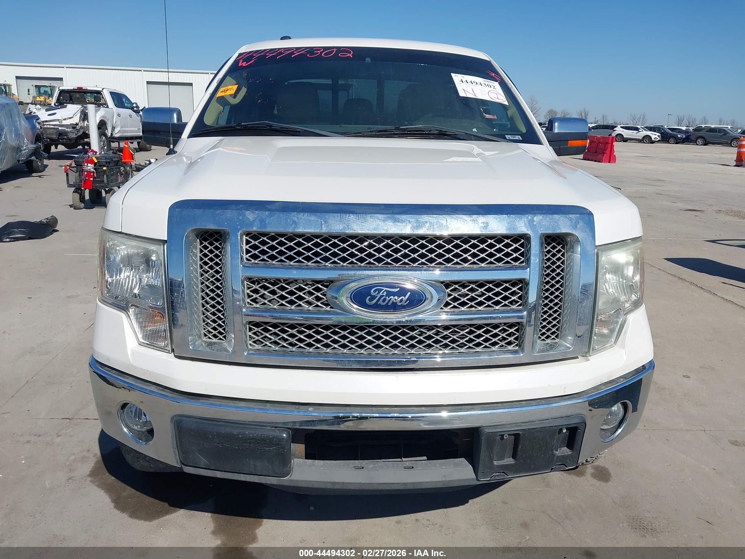 2012 Ford F-150 Lariat White vin: 1FTFW1CT0CKD73942