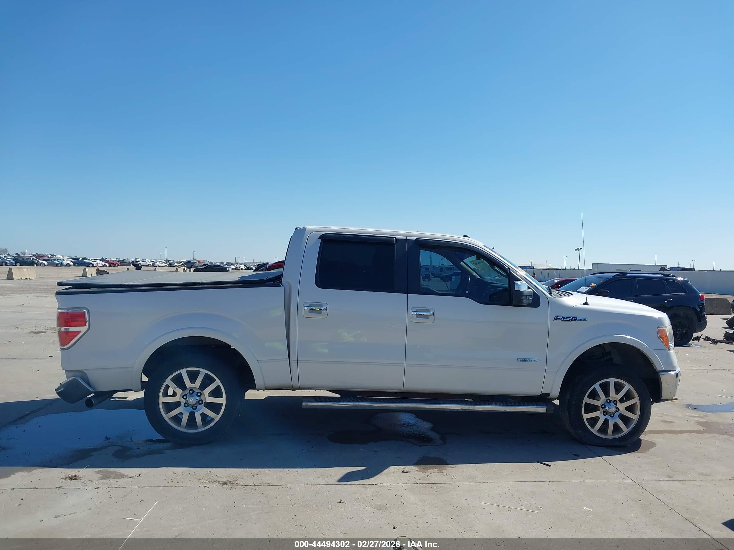 2012 Ford F-150 Lariat White vin: 1FTFW1CT0CKD73942