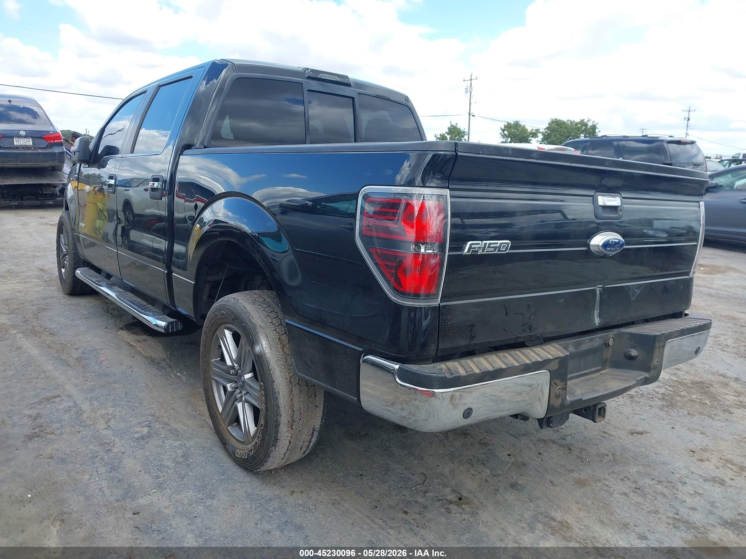 2013 Ford F-150 Xlt Black vin: 1FTFW1CT0DKE28777