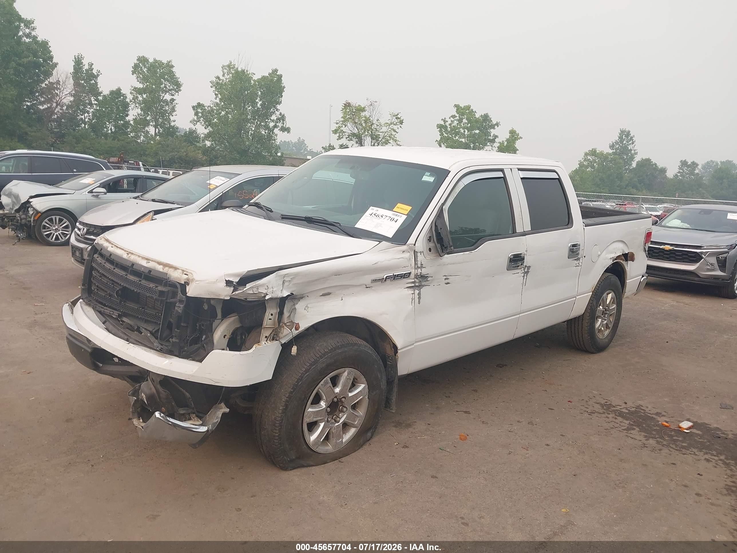 2014 Ford F-150 Xlt White vin: 1FTFW1CT0EFA81963