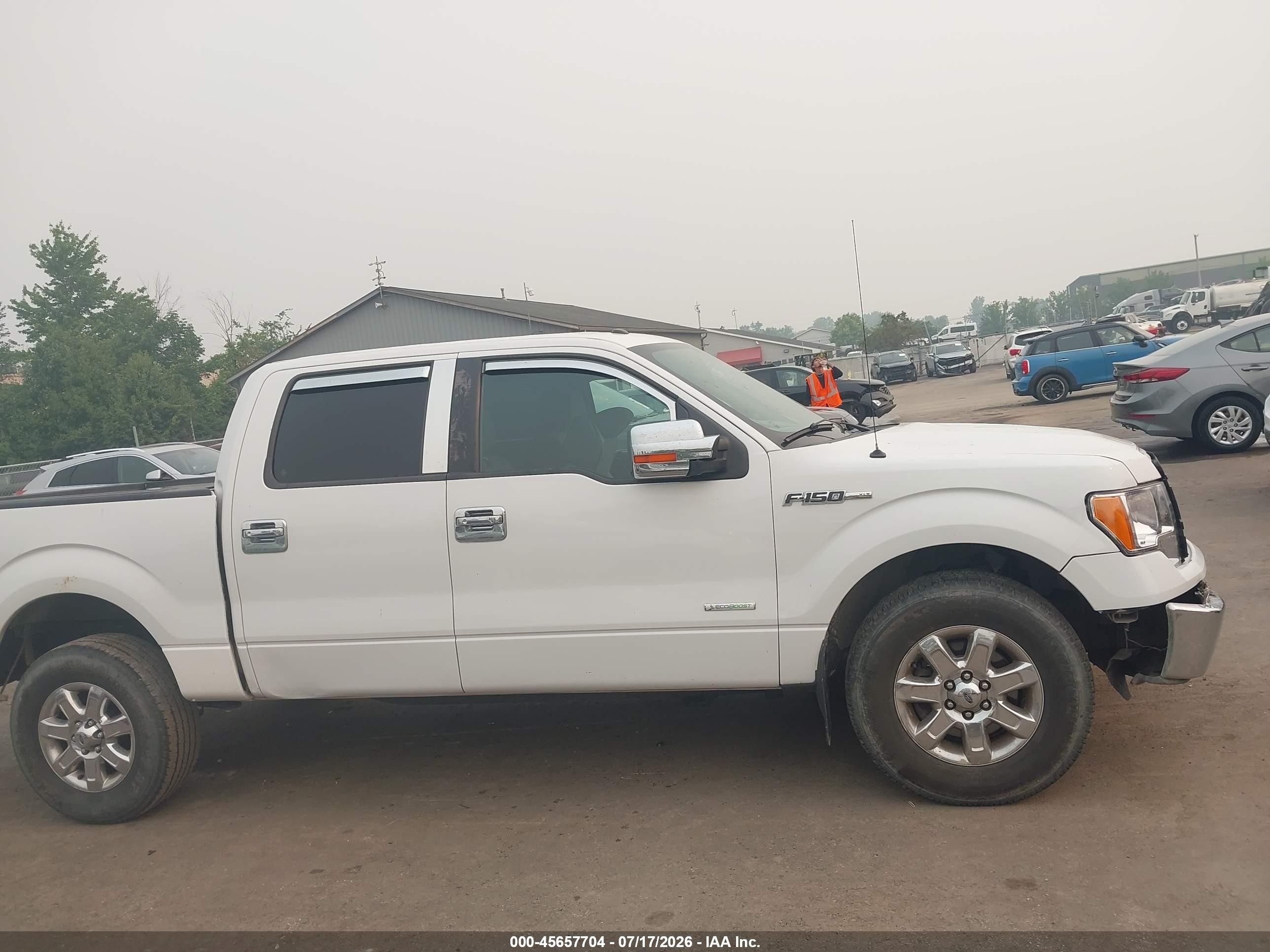 2014 Ford F-150 Xlt White vin: 1FTFW1CT0EFA81963