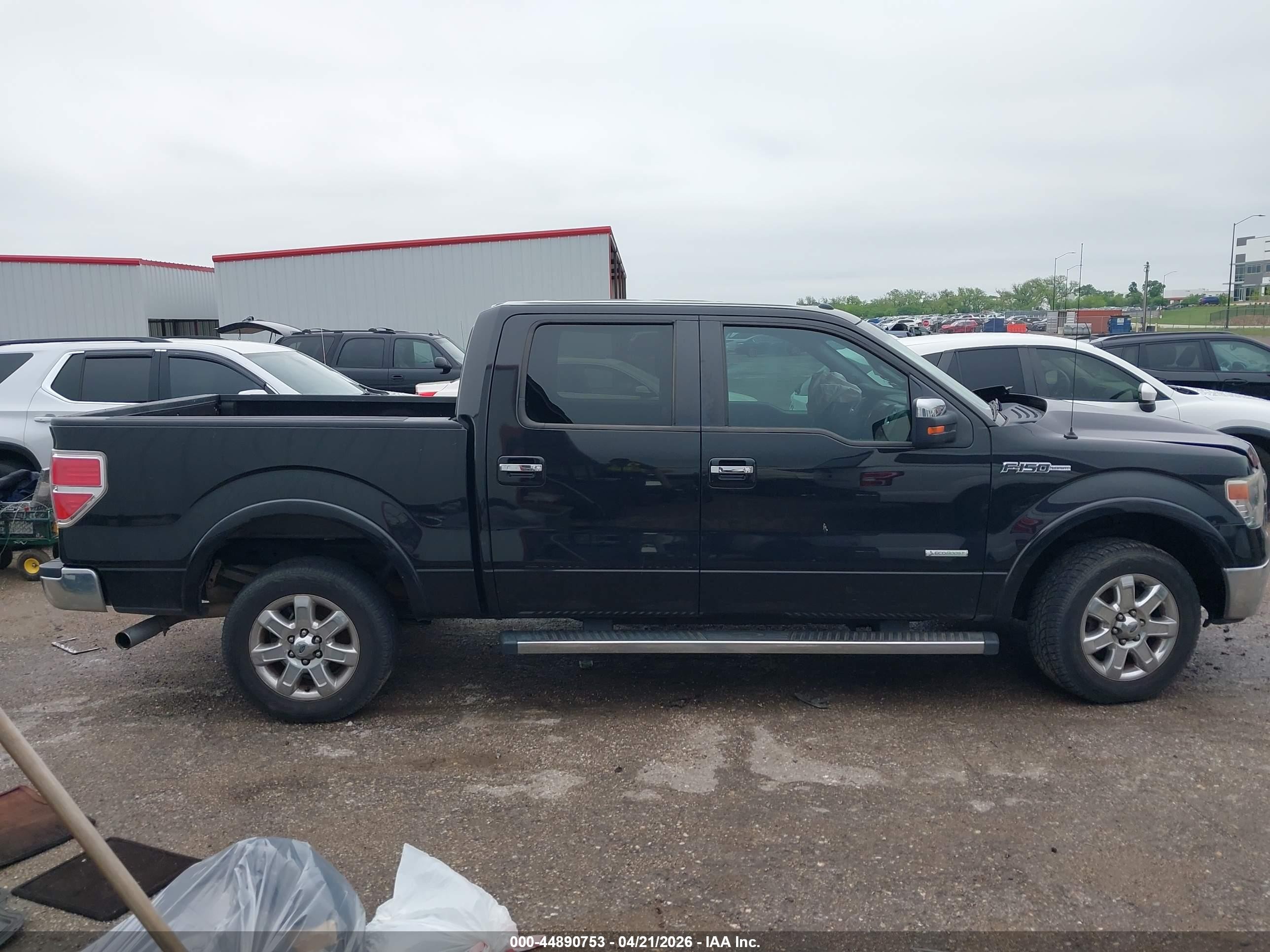 2014 Ford F-150 Lariat Black vin: 1FTFW1CT0EFC69303