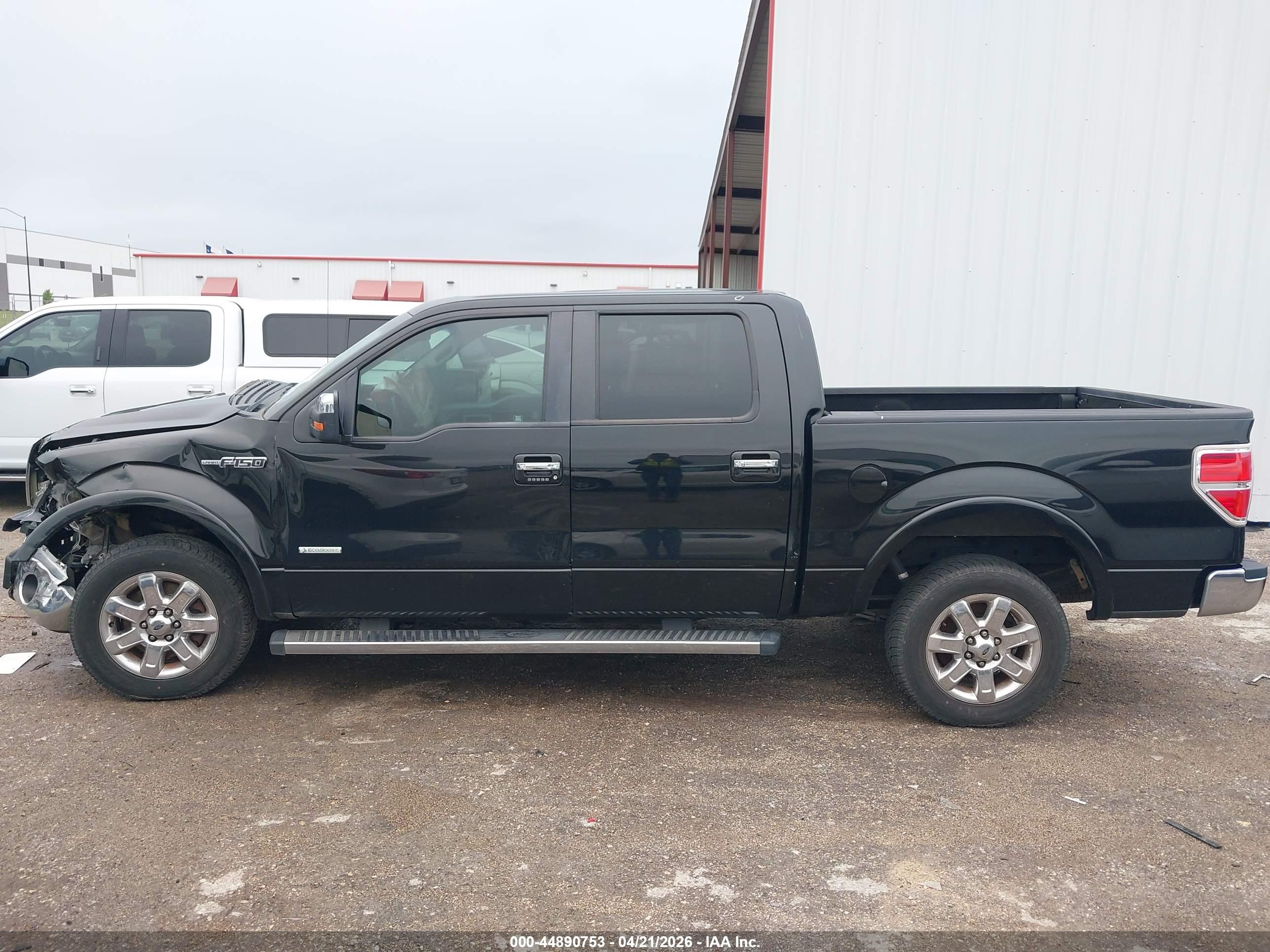 2014 Ford F-150 Lariat Black vin: 1FTFW1CT0EFC69303