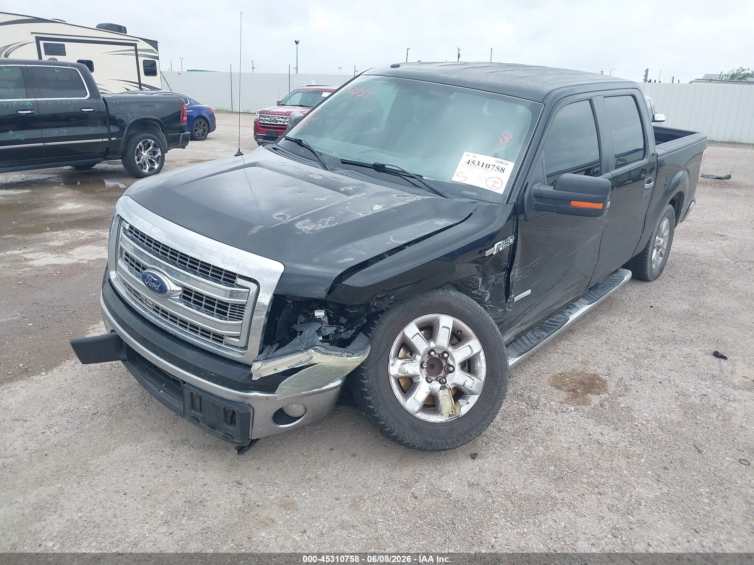 2014 Ford F-150 Xlt Black vin: 1FTFW1CT0EKD00346