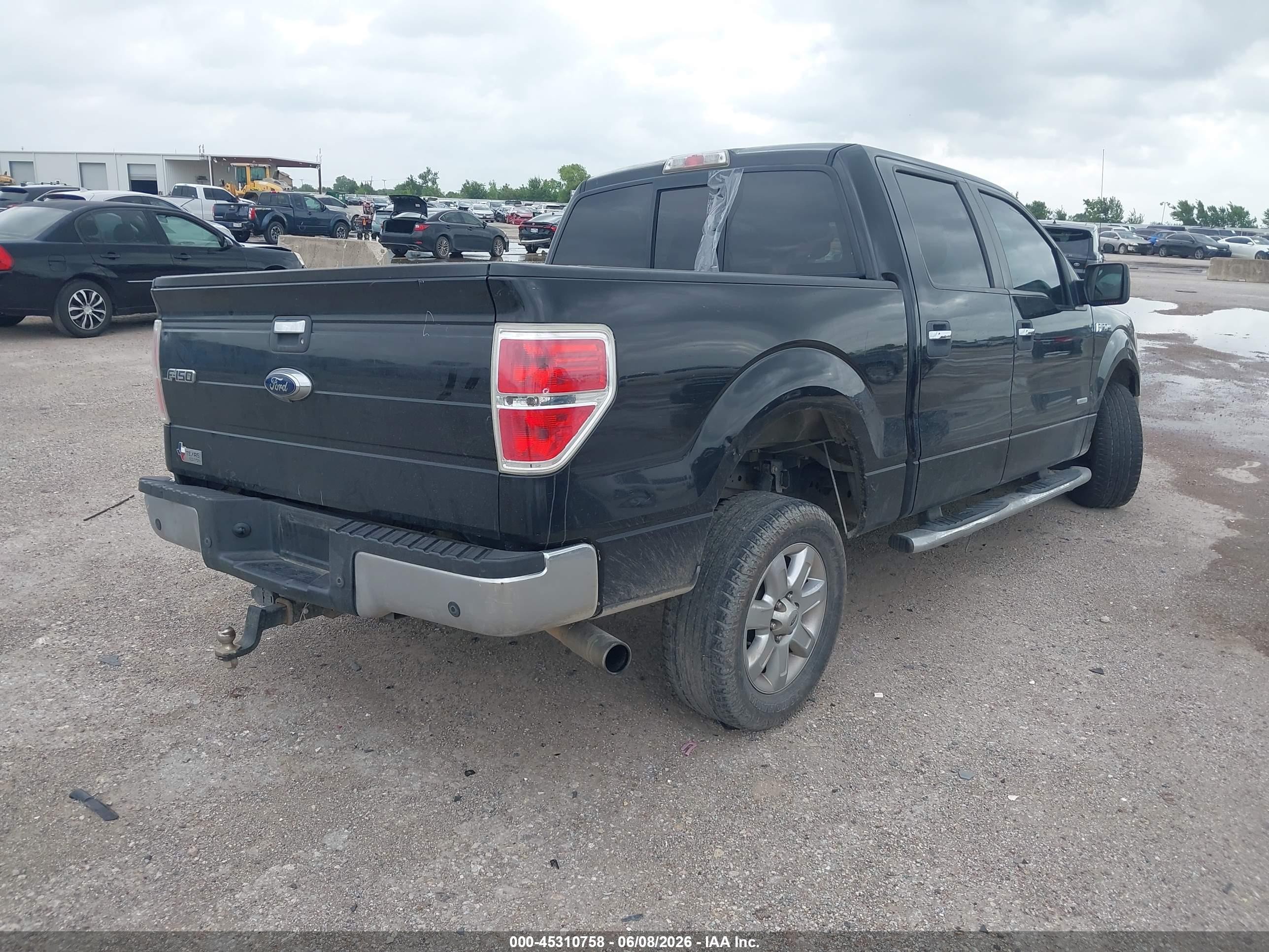 2014 Ford F-150 Xlt Black vin: 1FTFW1CT0EKD00346