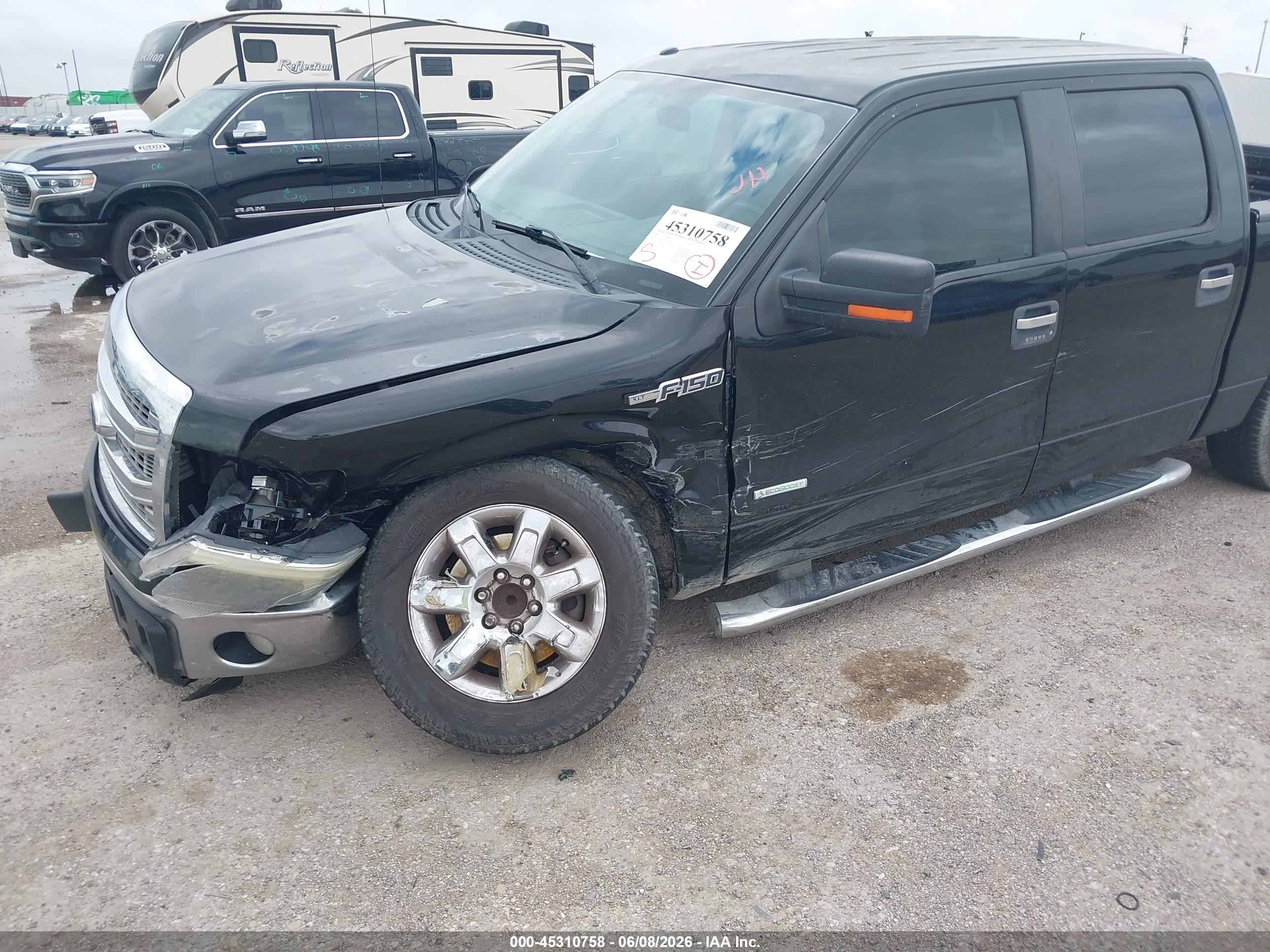 2014 Ford F-150 Xlt Black vin: 1FTFW1CT0EKD00346