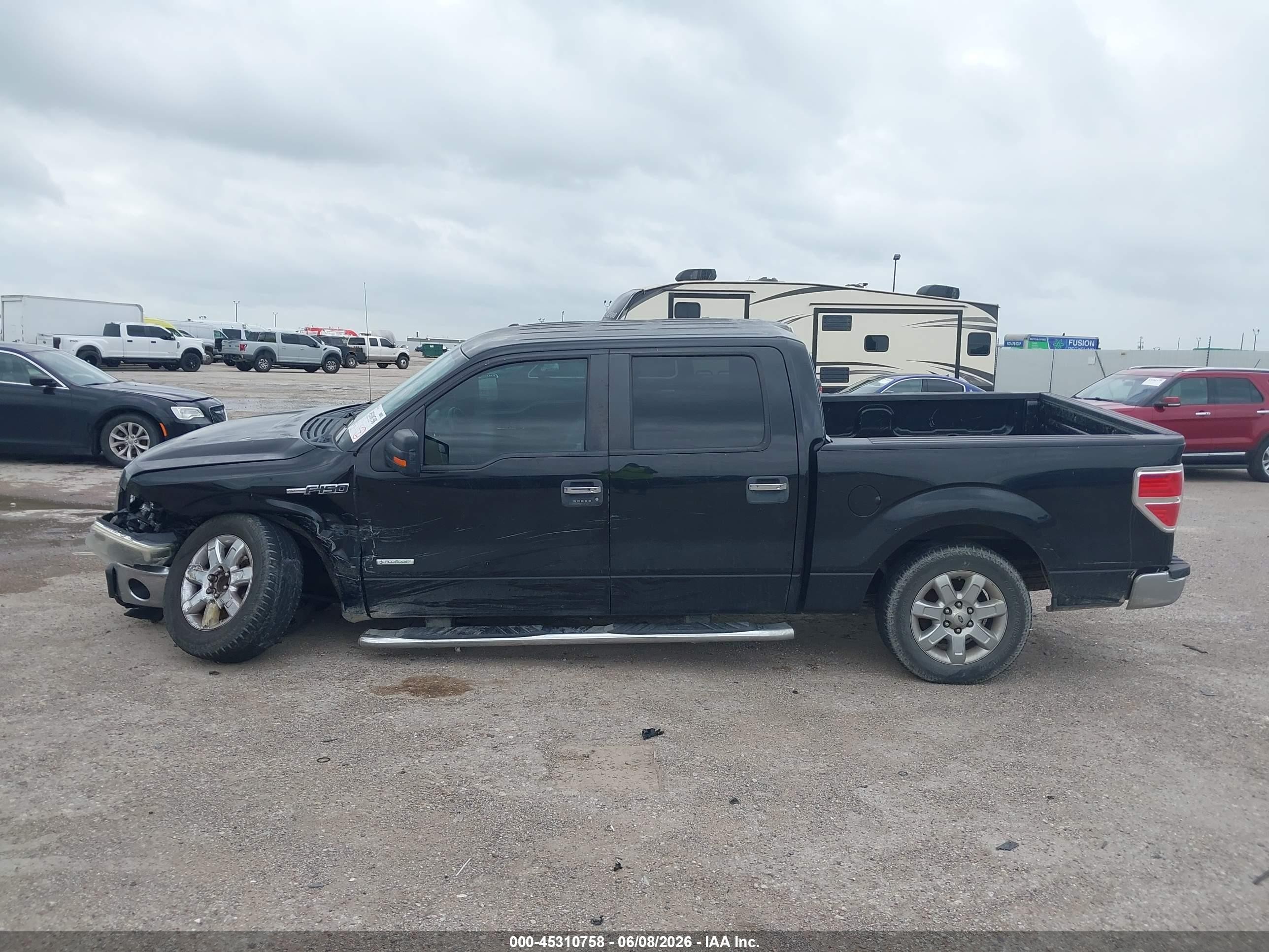 2014 Ford F-150 Xlt Black vin: 1FTFW1CT0EKD00346