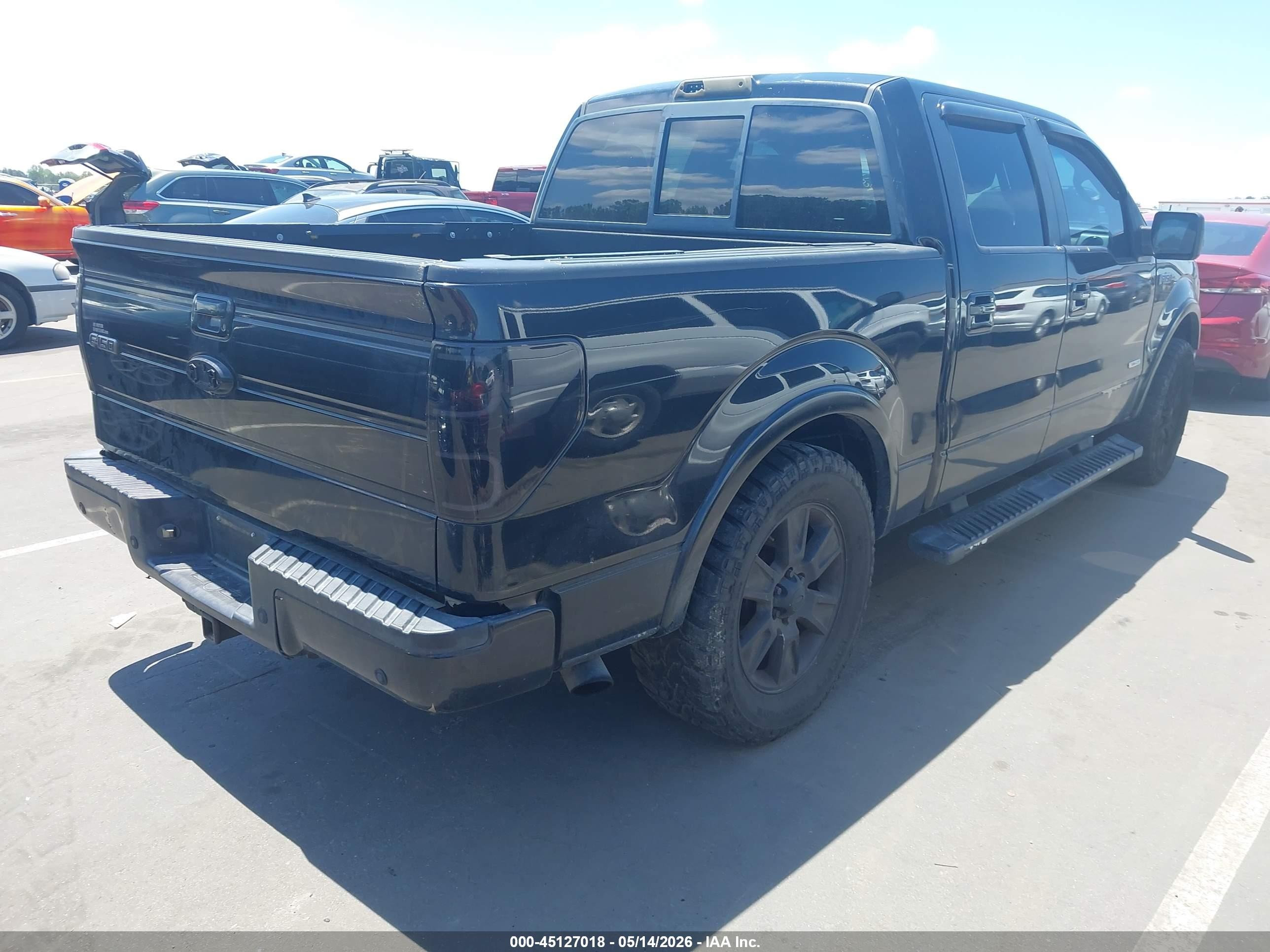 2011 Ford F-150 Lariat Черный vin: 1FTFW1CT1BFA90957