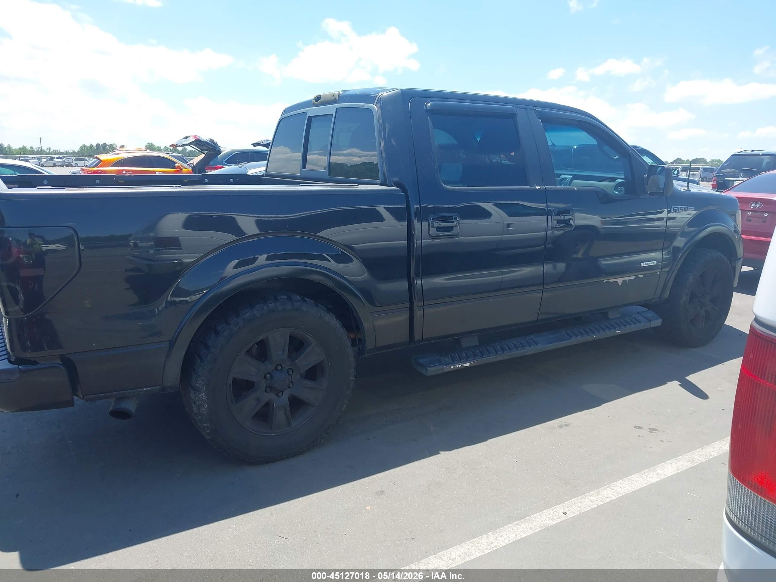 2011 Ford F-150 Lariat Черный vin: 1FTFW1CT1BFA90957
