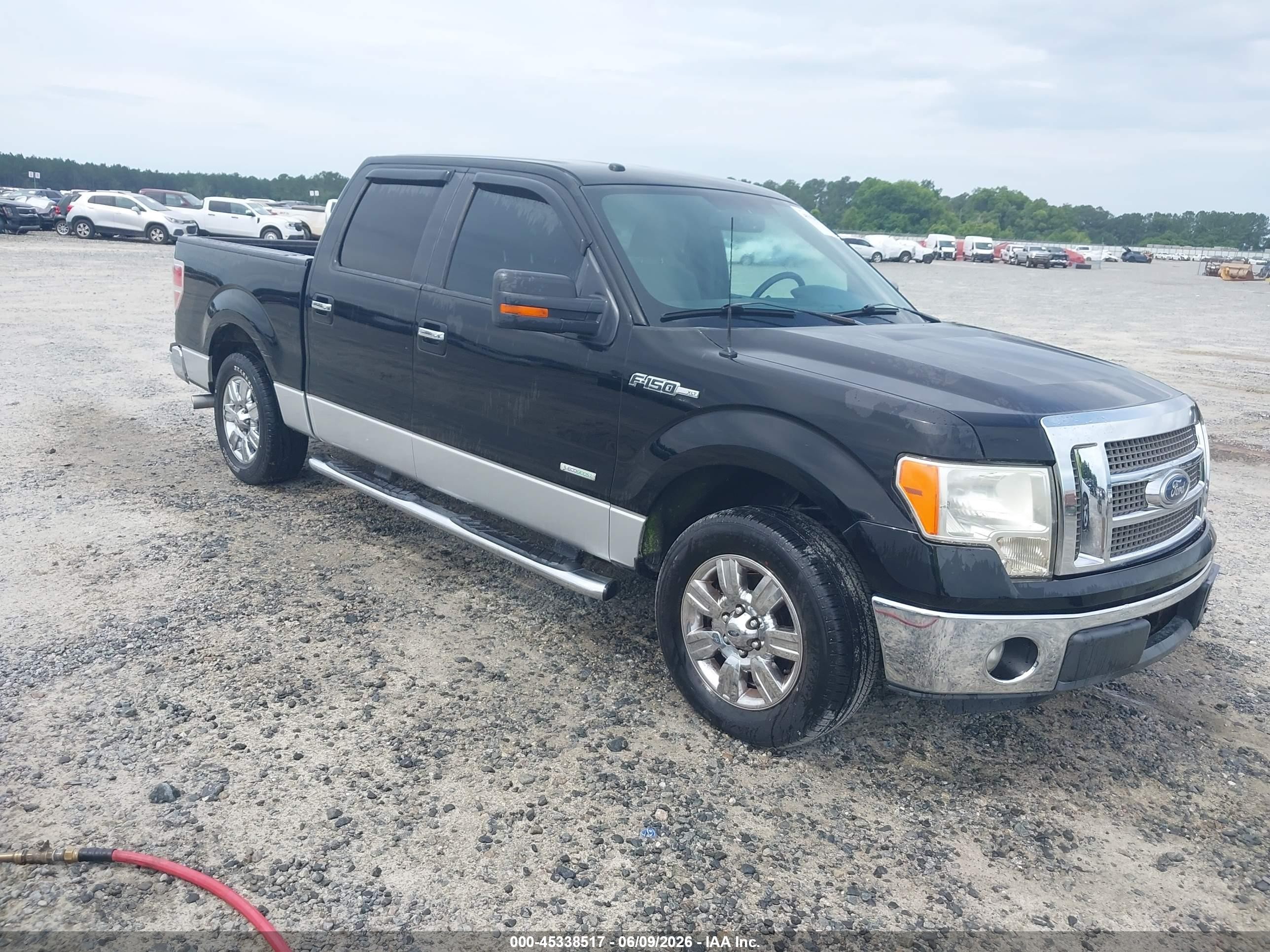 2011 Ford F-150 Xlt Black vin: 1FTFW1CT1BFC03077