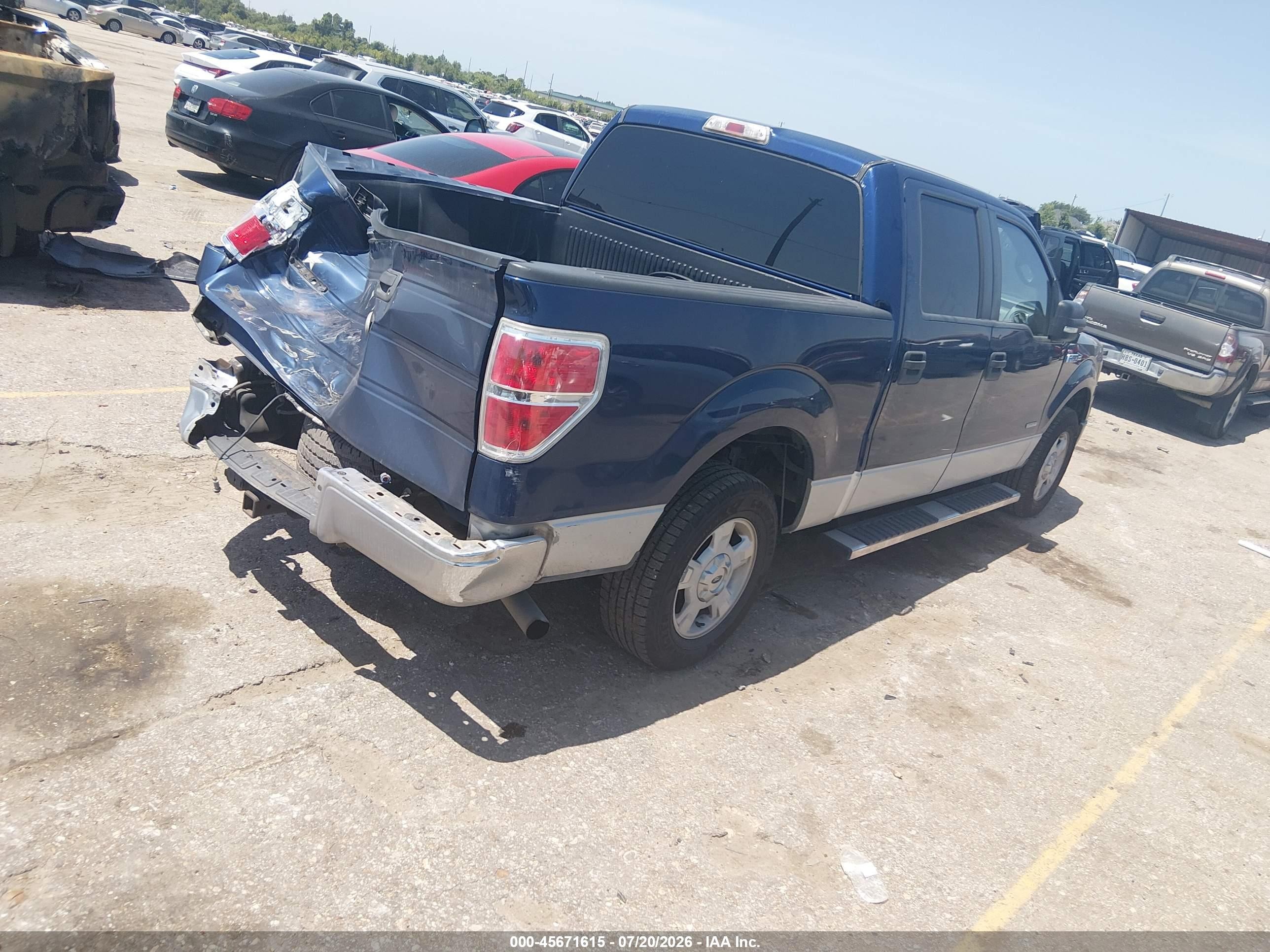 2011 Ford F-150 Xlt Blue vin: 1FTFW1CT1BFC34796