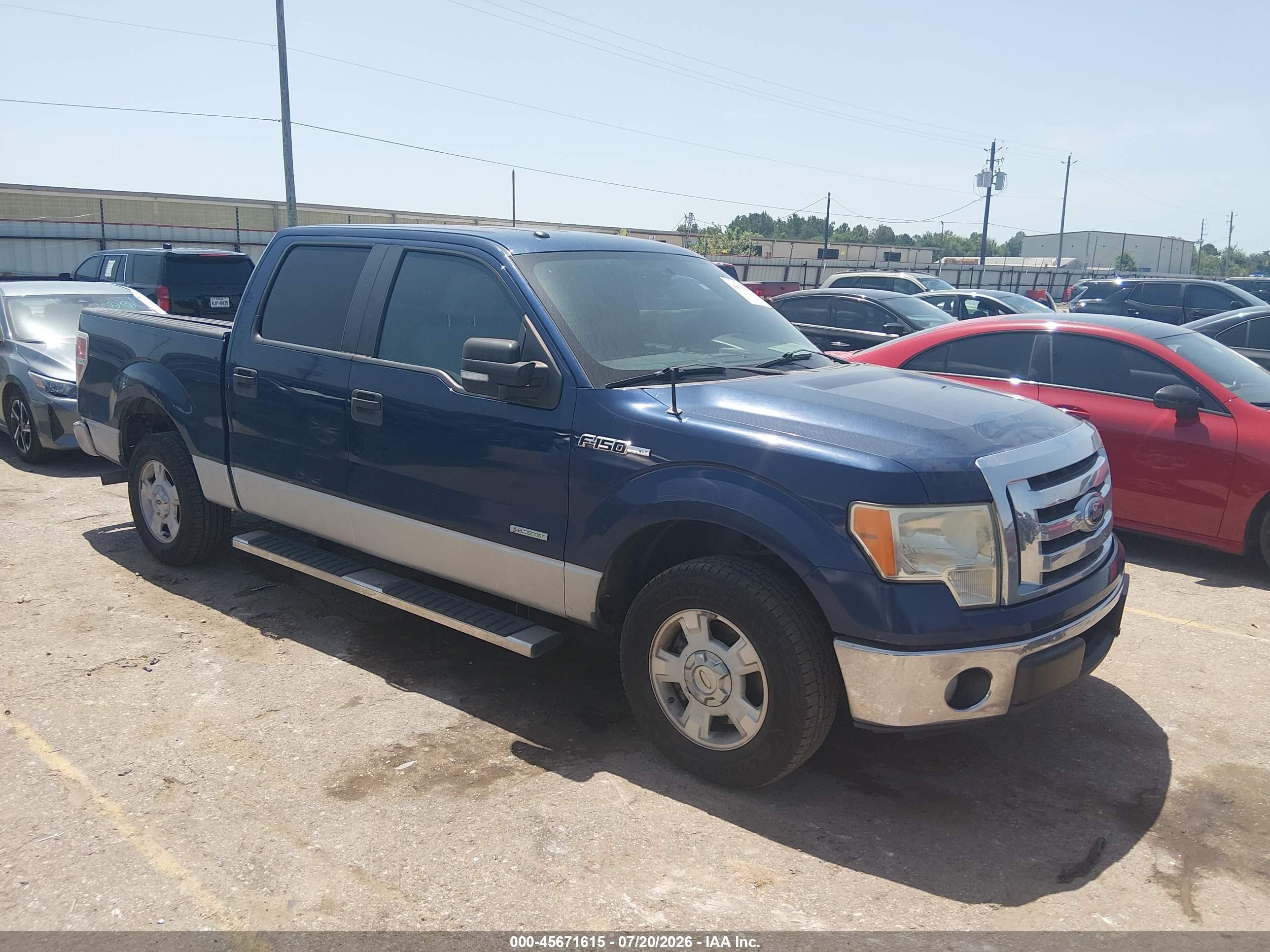 2011 Ford F-150 Xlt Blue vin: 1FTFW1CT1BFC34796