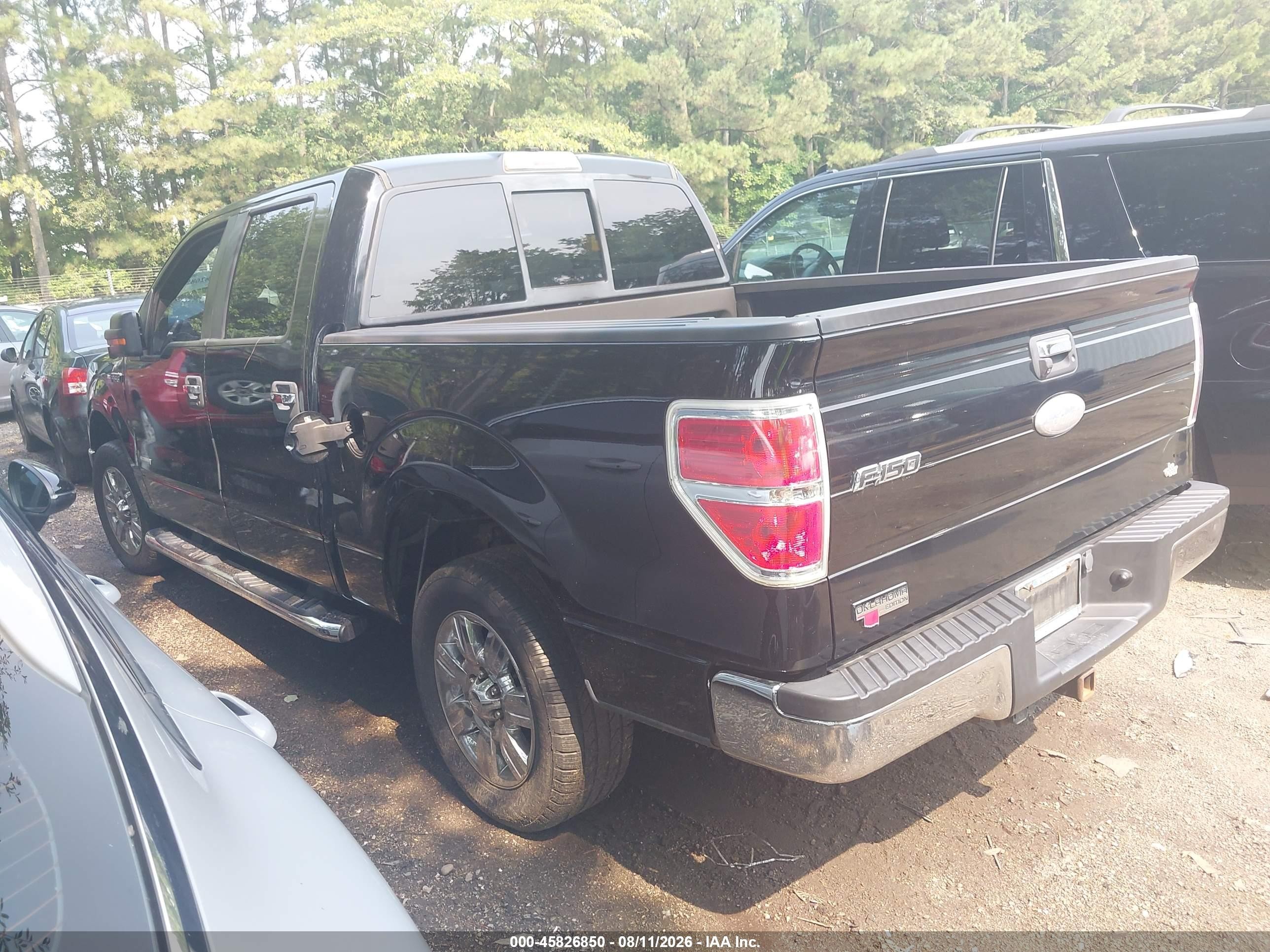 2011 Ford F-150 Xlt Black vin: 1FTFW1CT1BFD09979