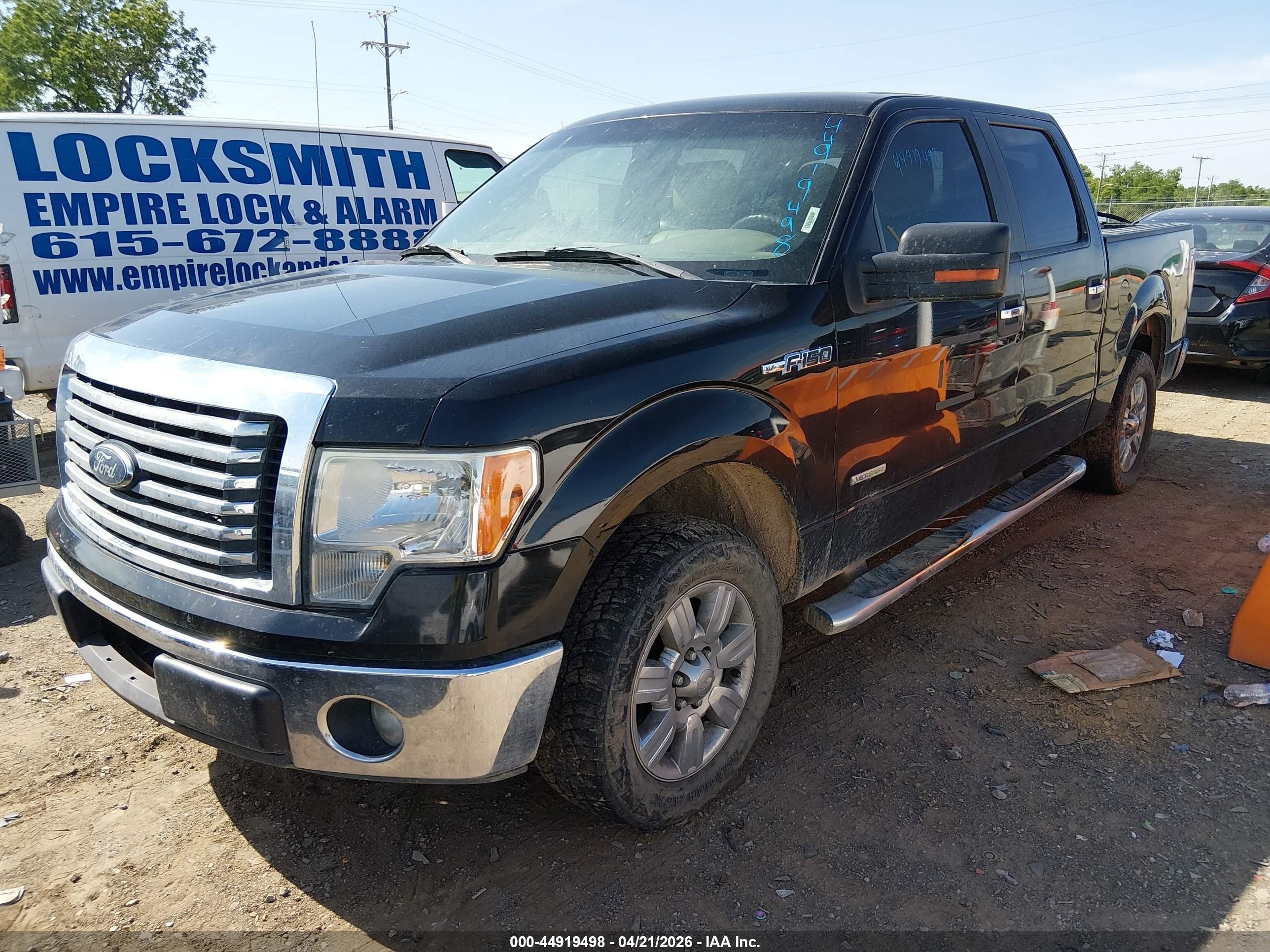 2012 Ford F-150 Xlt Black vin: 1FTFW1CT1CFA26404
