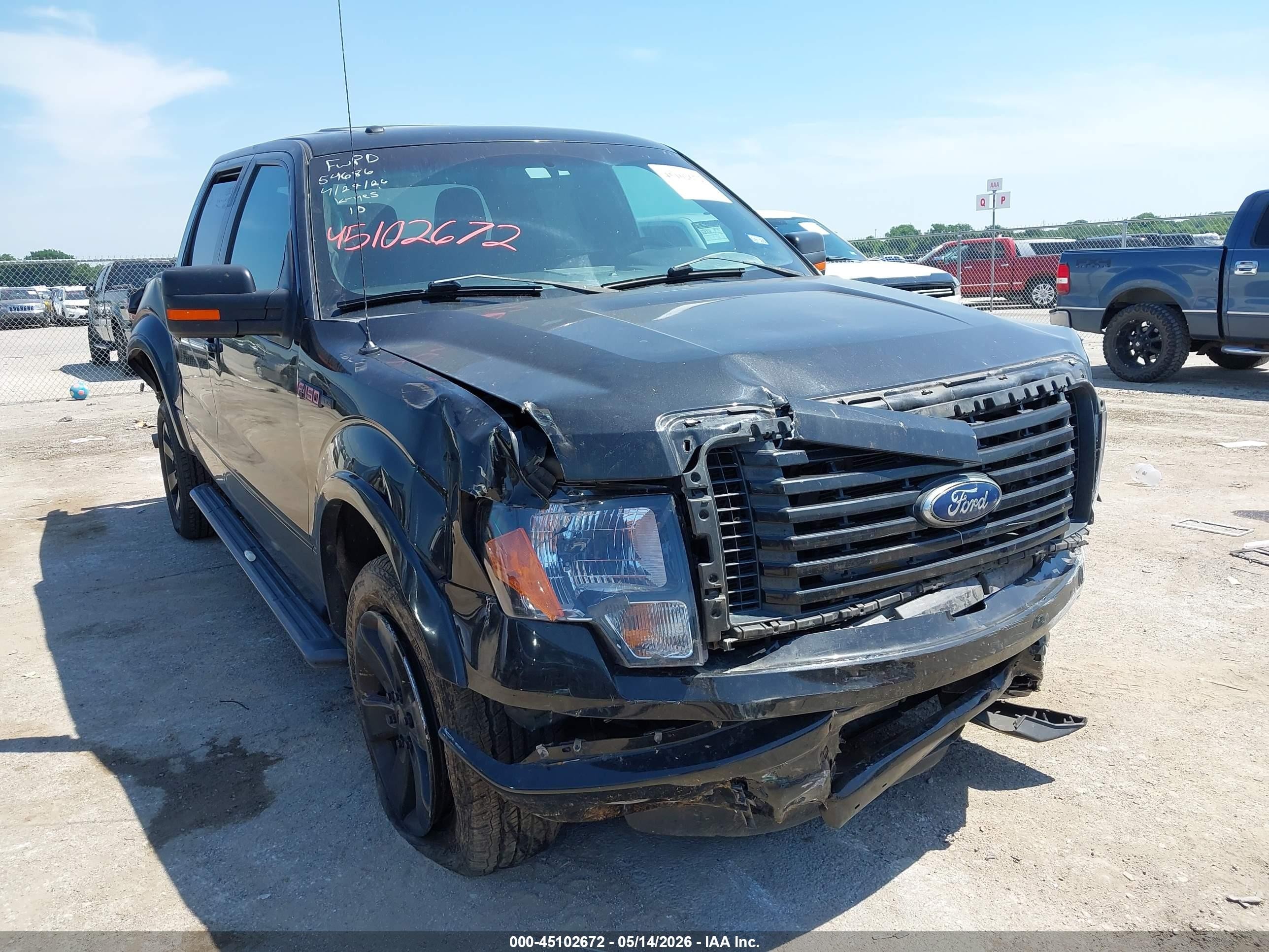 2012 Ford F-150 Fx2 Черный vin: 1FTFW1CT1CFC76225