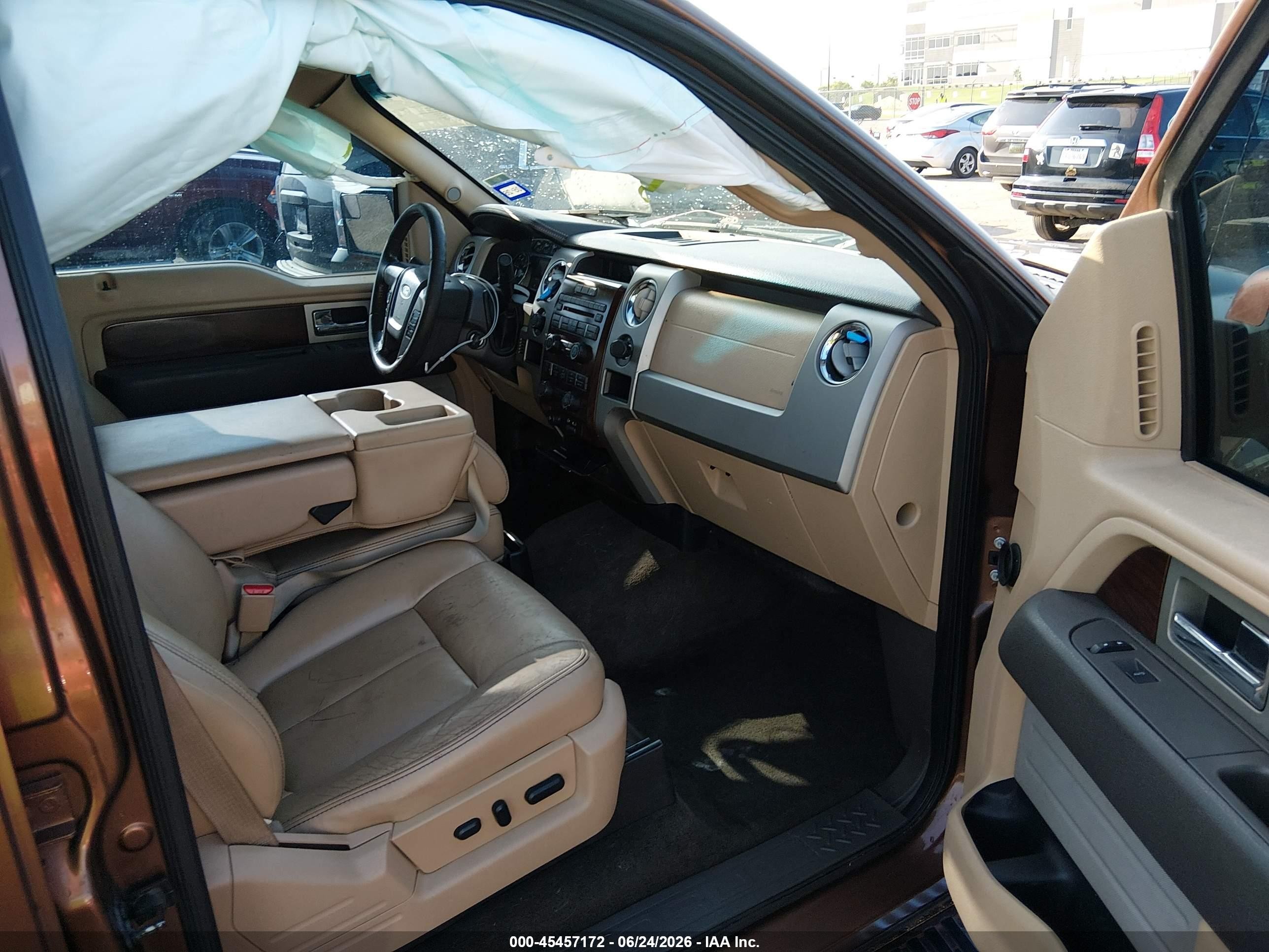 2012 Ford F-150 Fx2/king Ranch/lariat/platinum/xl/xlt Brown vin: 1FTFW1CT1CKD10252