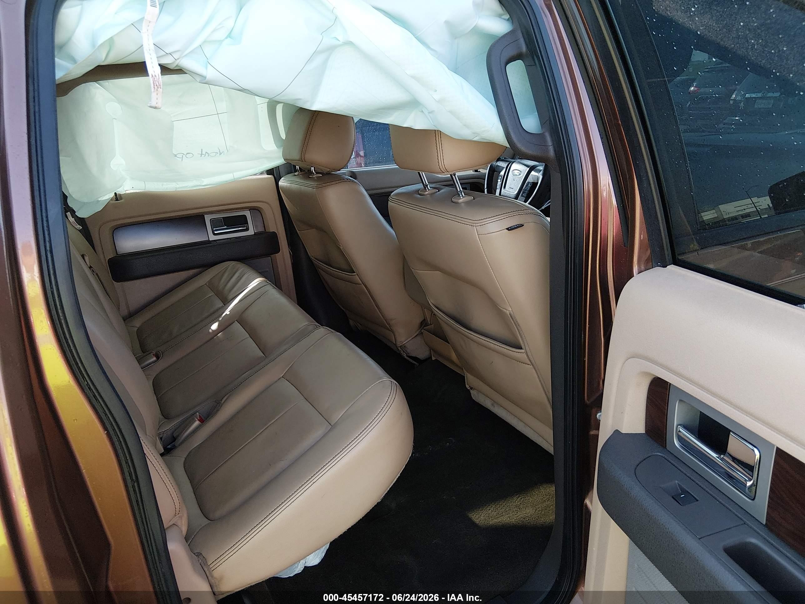 2012 Ford F-150 Fx2/king Ranch/lariat/platinum/xl/xlt Brown vin: 1FTFW1CT1CKD10252
