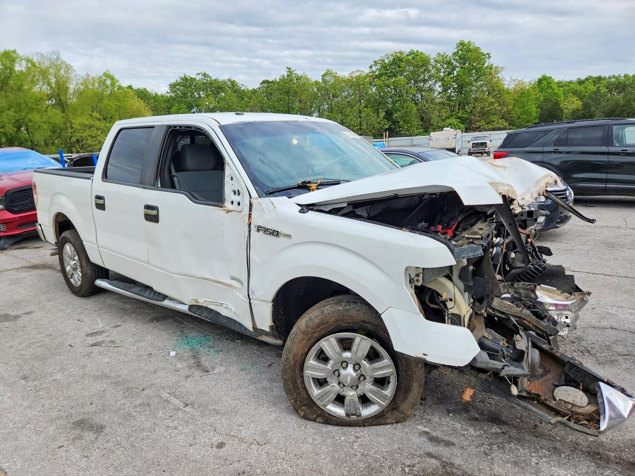 2012 Ford F150 White vin: 1FTFW1CT1CKD12387
