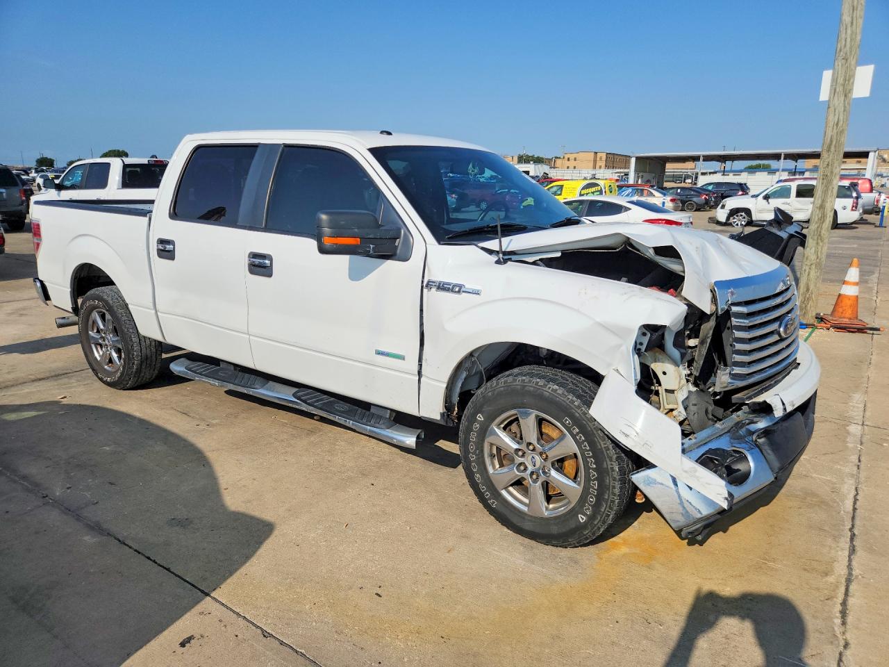2012 Ford F150 Supercrew White vin: 1FTFW1CT1CKD77496