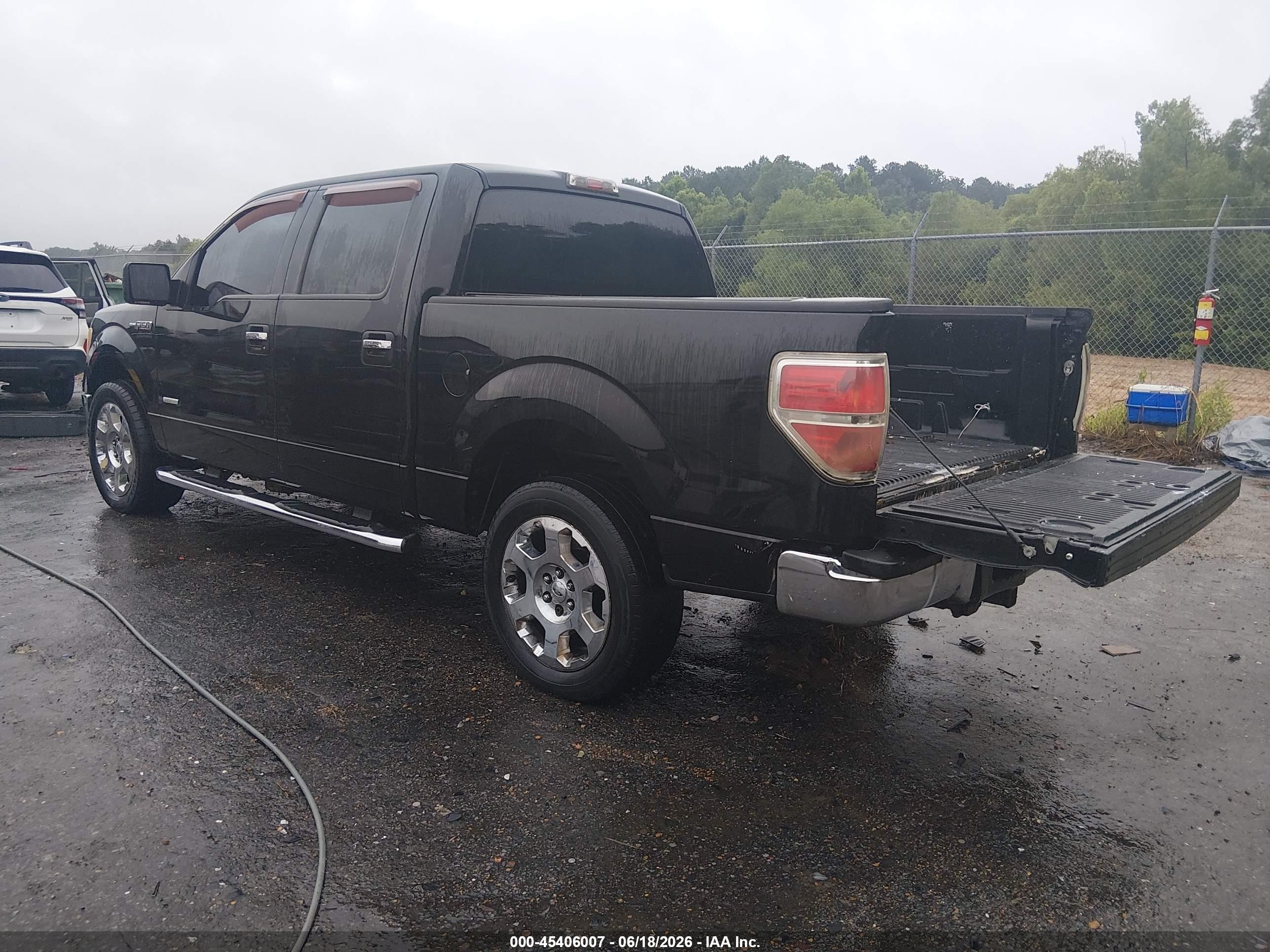 2012 Ford F-150 Xlt Black vin: 1FTFW1CT1CKE29693