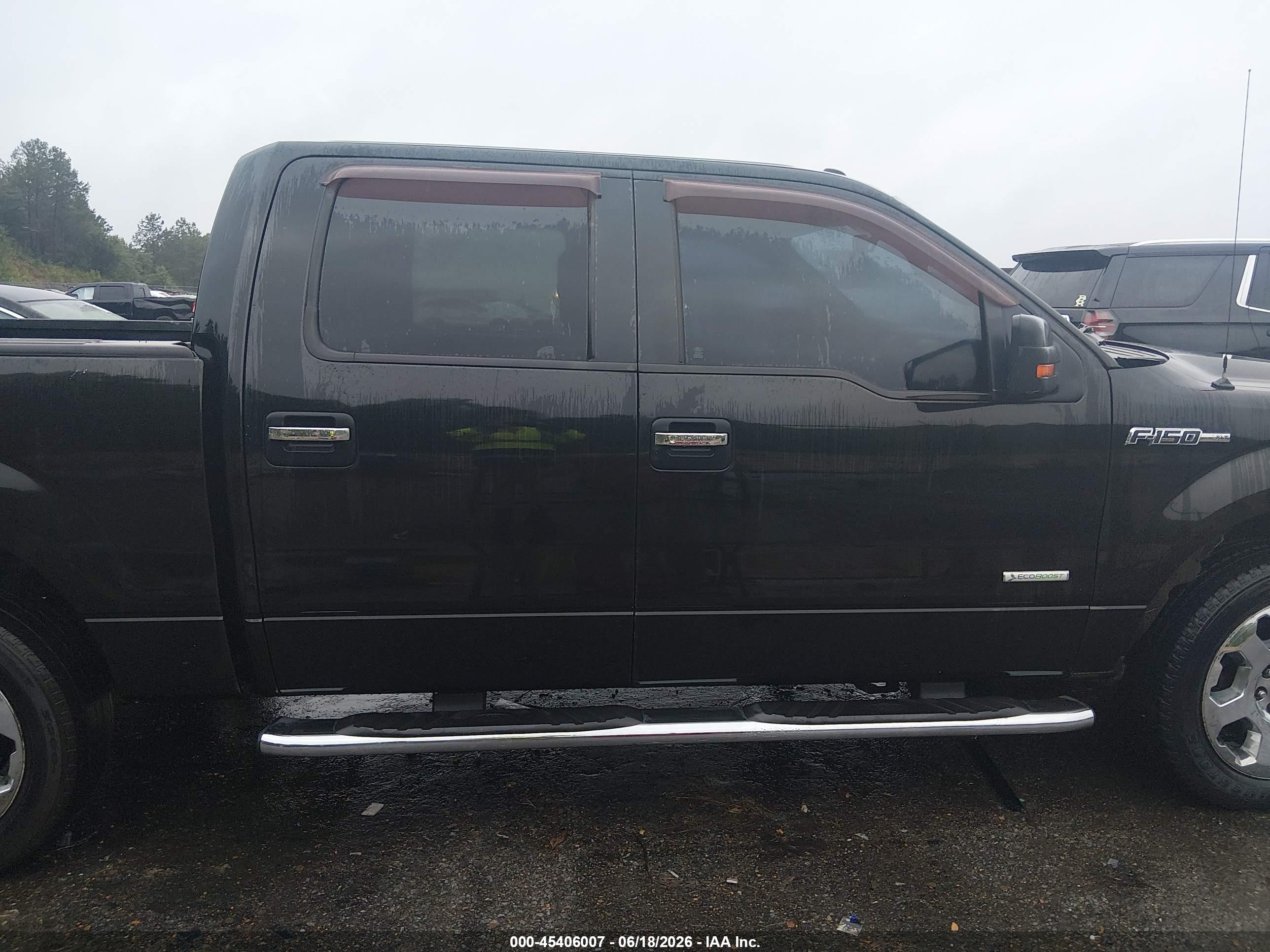 2012 Ford F-150 Xlt Black vin: 1FTFW1CT1CKE29693