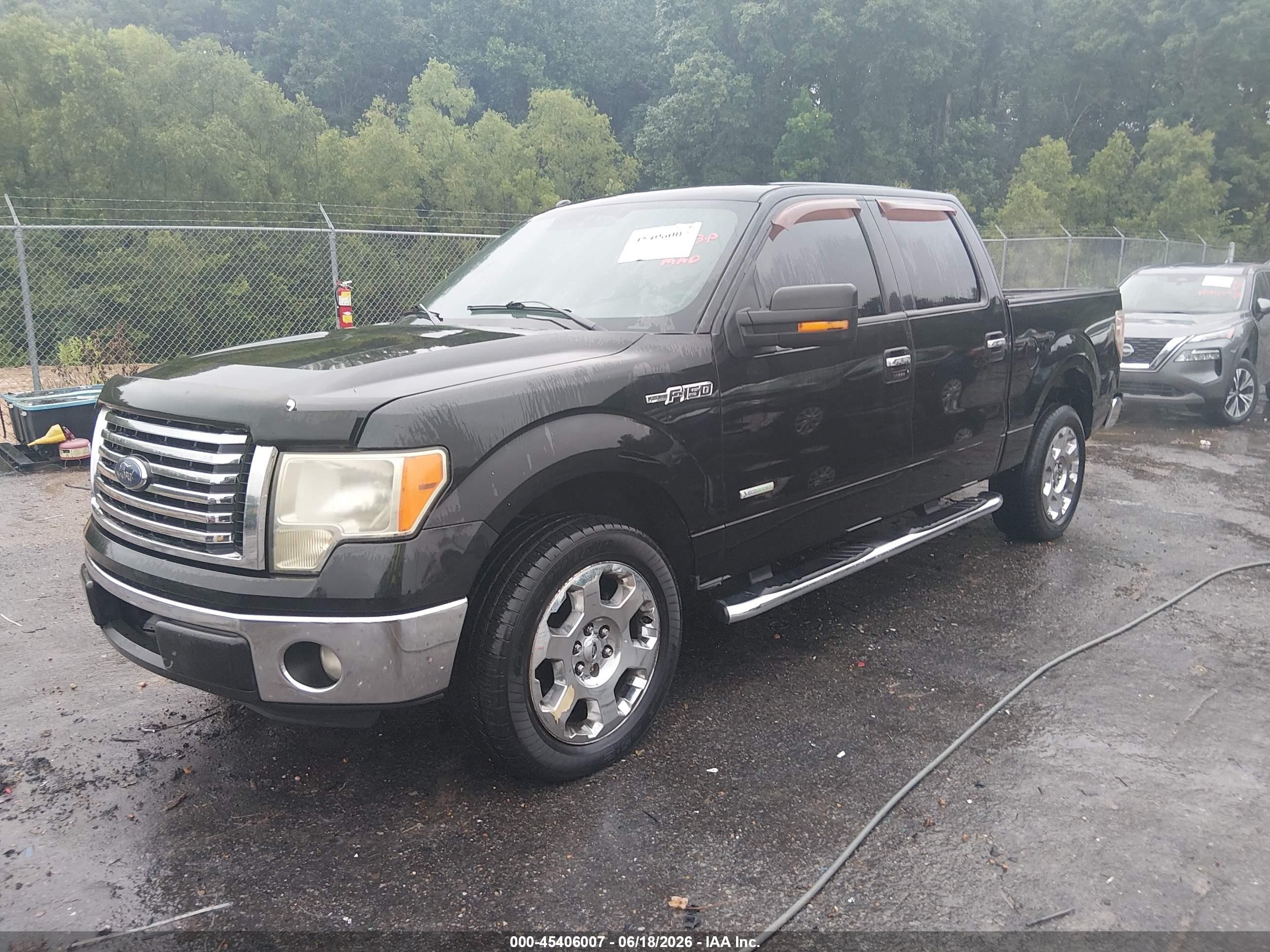 2012 Ford F-150 Xlt Black vin: 1FTFW1CT1CKE29693