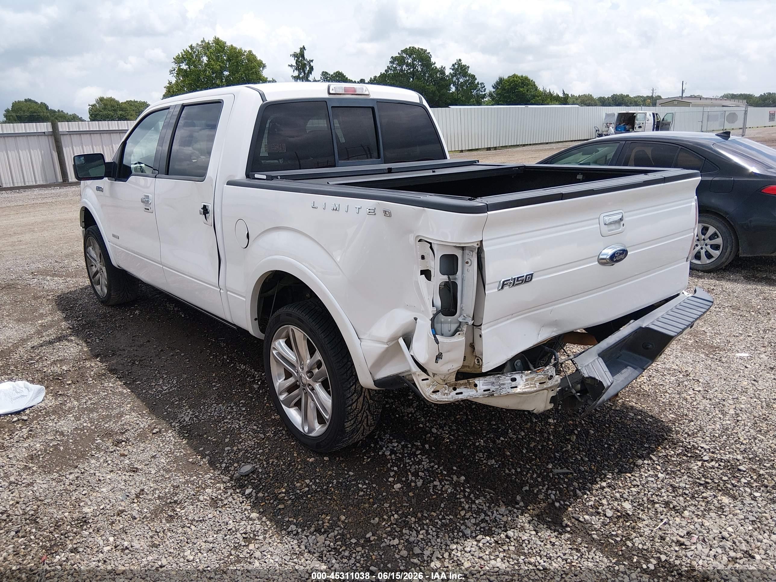2013 Ford F-150 Limited Белый vin: 1FTFW1CT1DFA01875