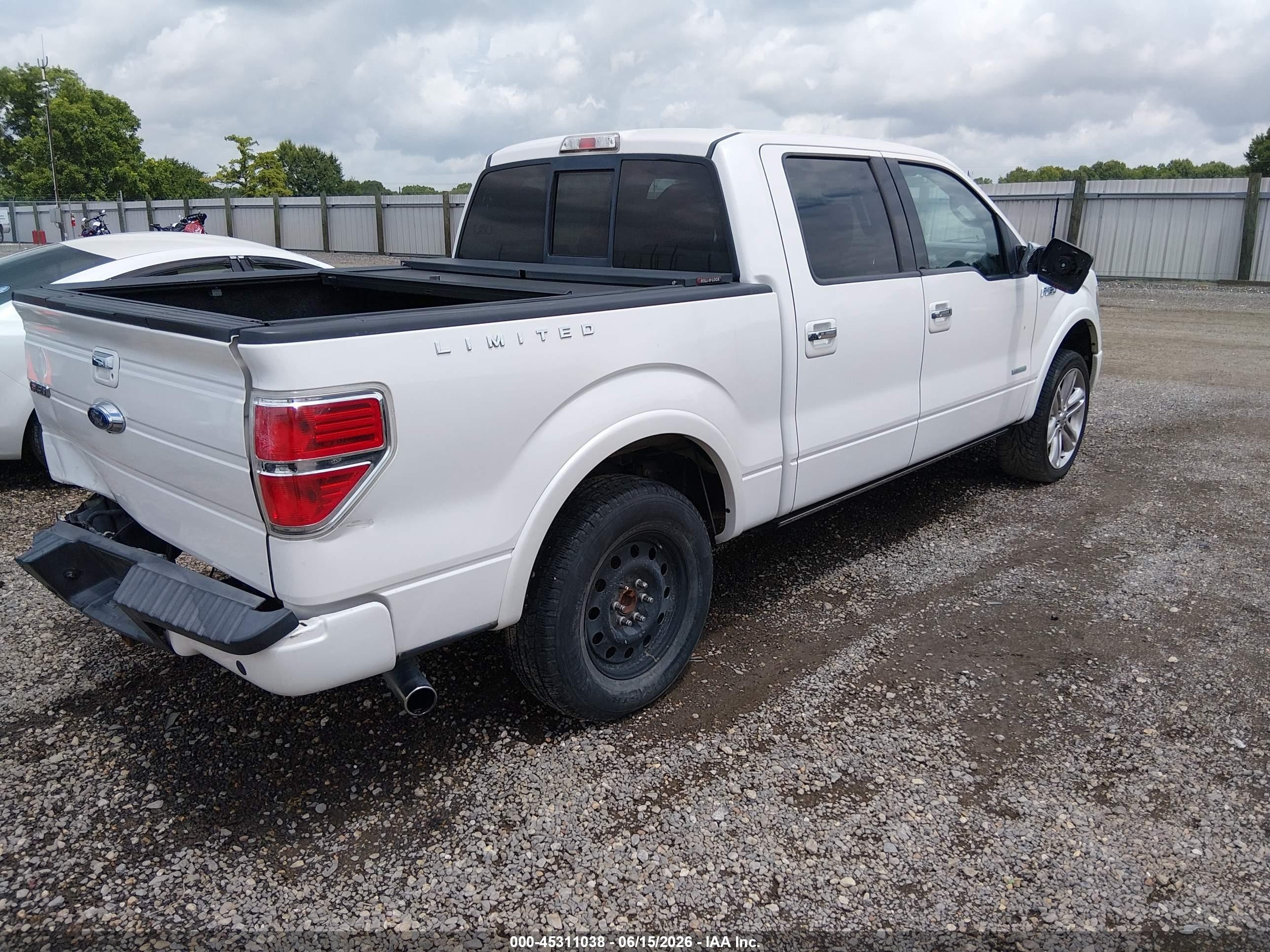 2013 Ford F-150 Limited Белый vin: 1FTFW1CT1DFA01875