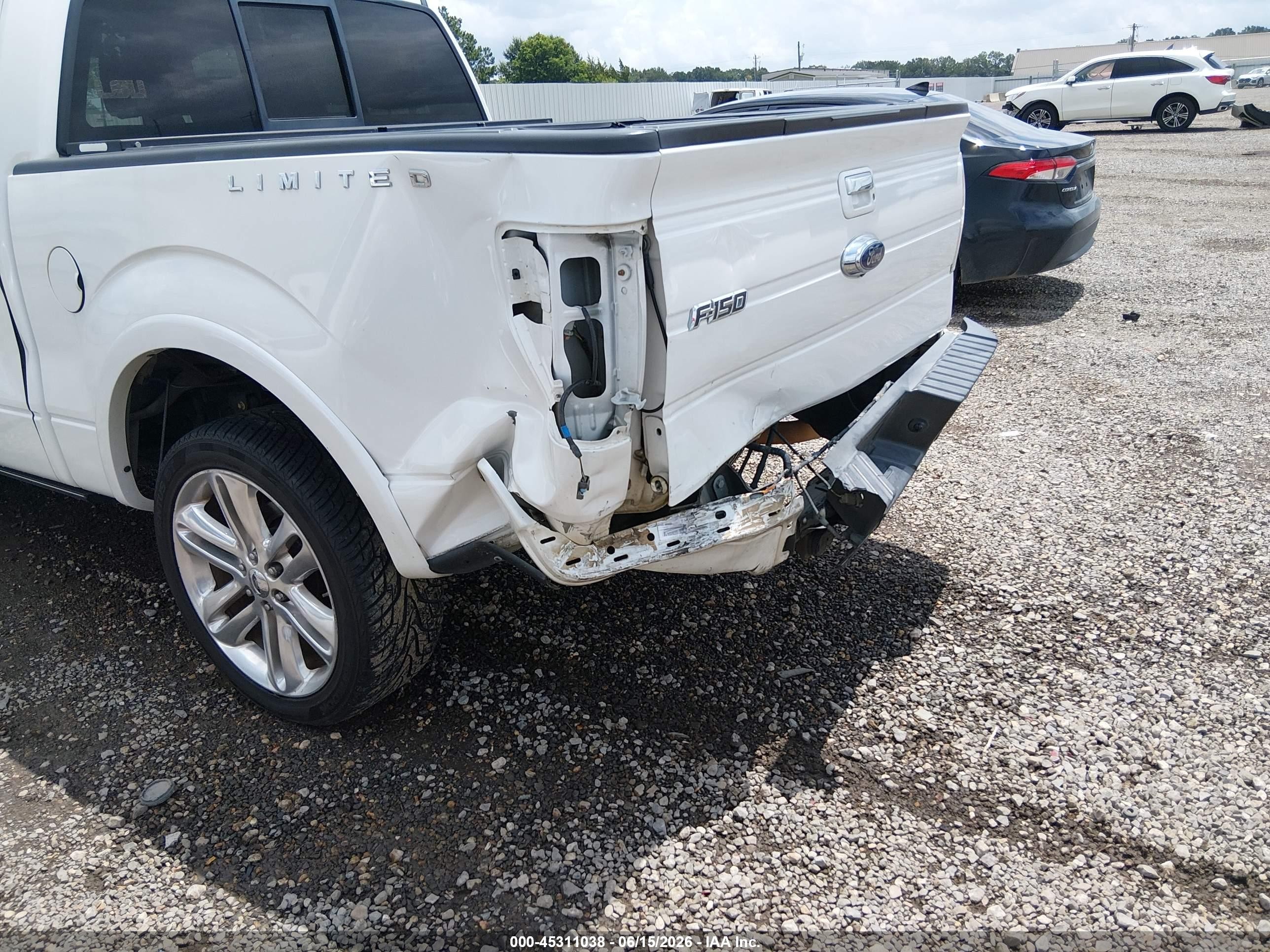 2013 Ford F-150 Limited Белый vin: 1FTFW1CT1DFA01875