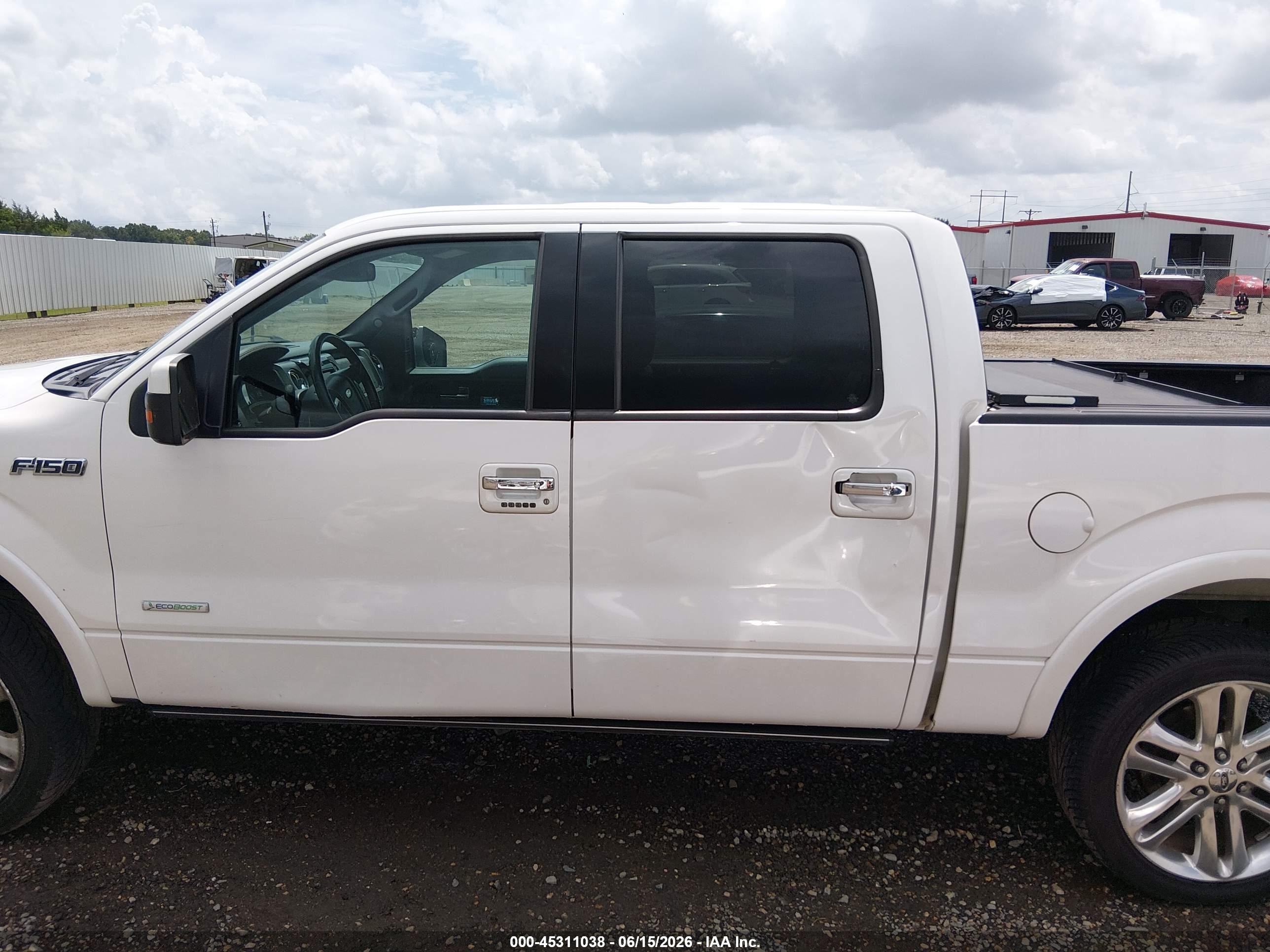 2013 Ford F-150 Limited Белый vin: 1FTFW1CT1DFA01875