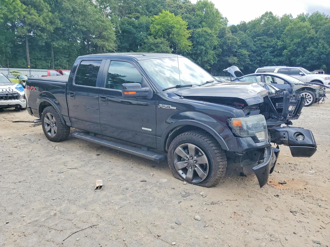 2013 Ford F150 Supercrew Black vin: 1FTFW1CT1DFC16639