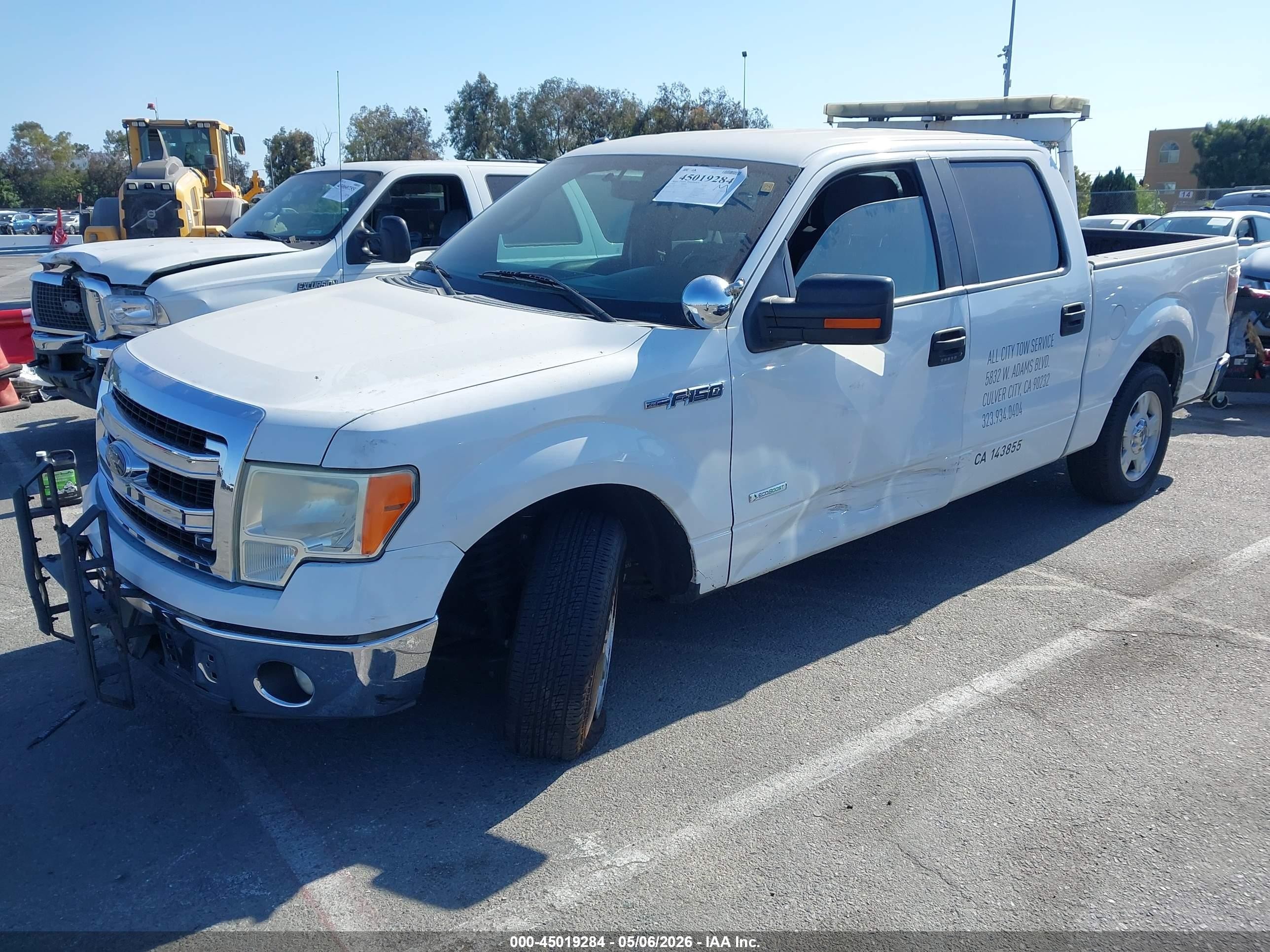 2014 Ford F-150 Xlt White vin: 1FTFW1CT1EKD39429