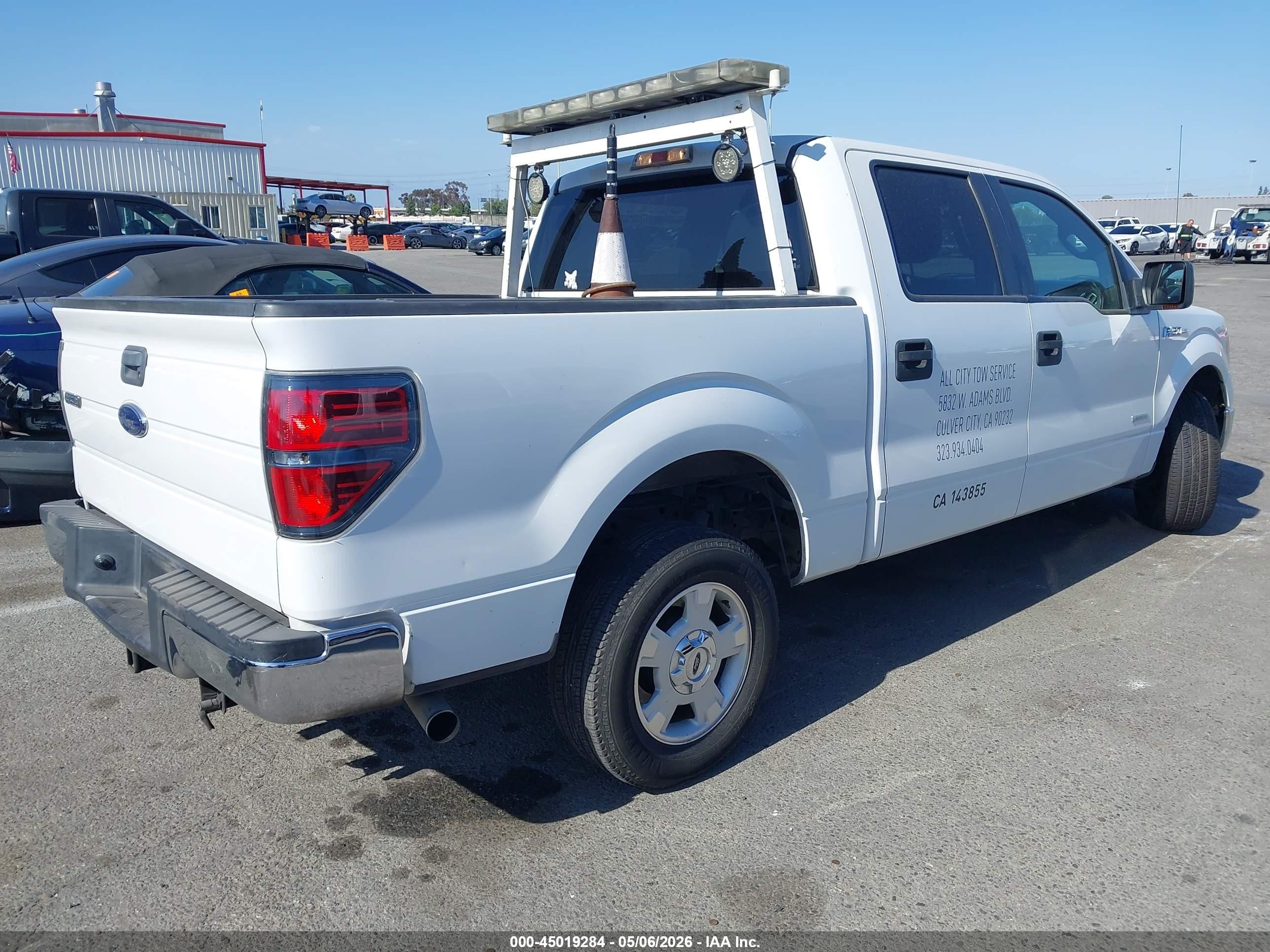 2014 Ford F-150 Xlt White vin: 1FTFW1CT1EKD39429