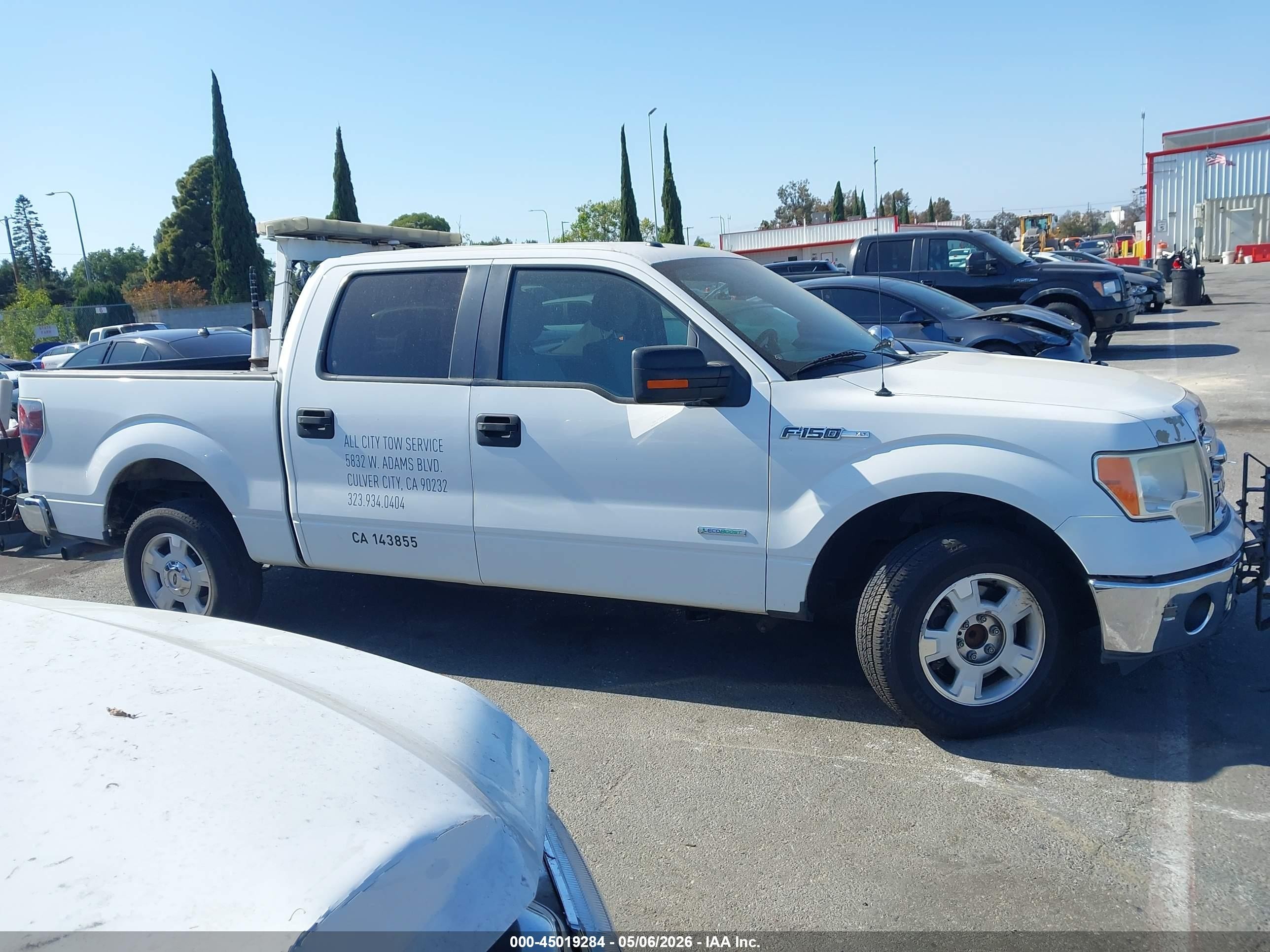 2014 Ford F-150 Xlt White vin: 1FTFW1CT1EKD39429