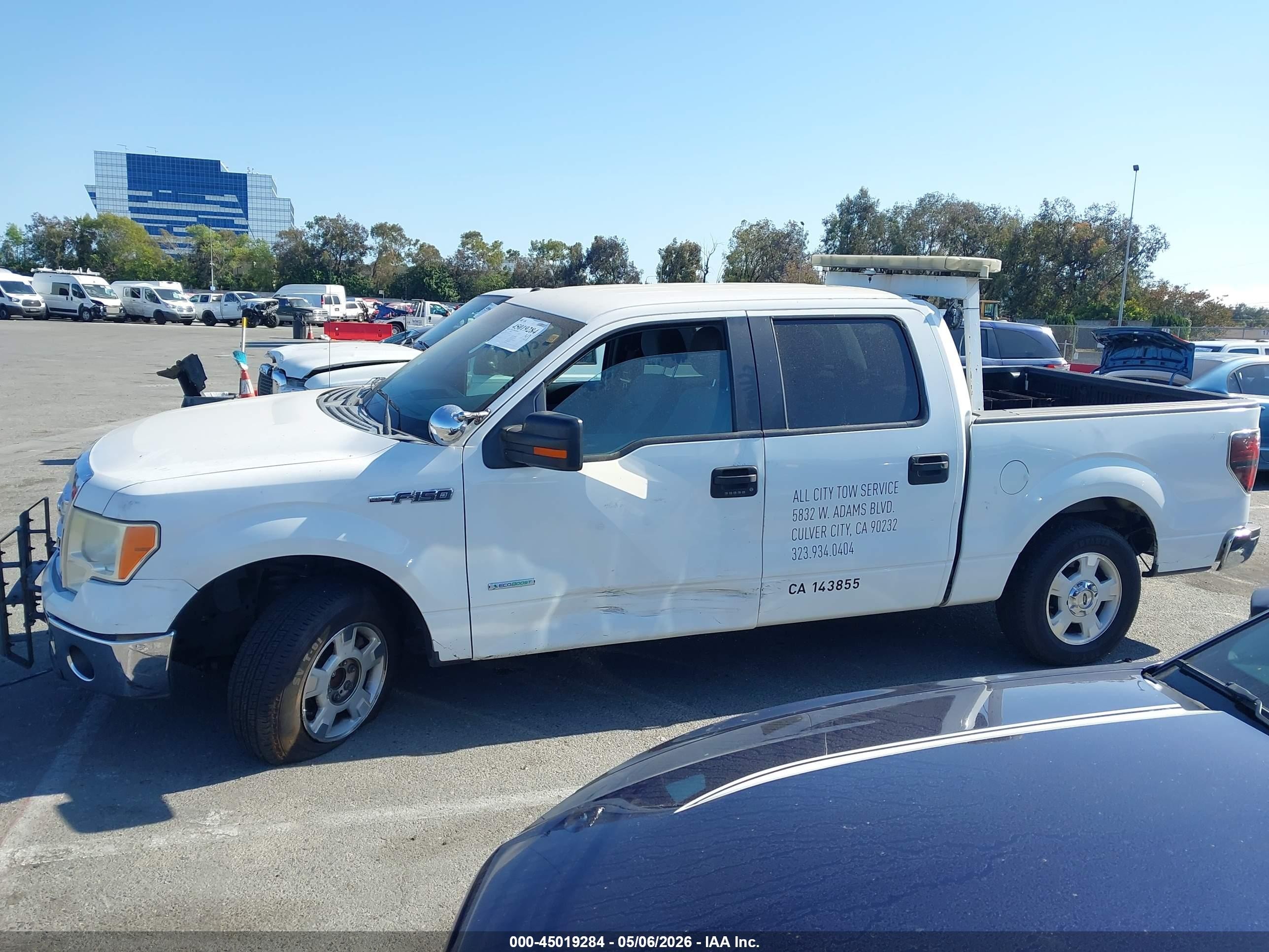 2014 Ford F-150 Xlt White vin: 1FTFW1CT1EKD39429