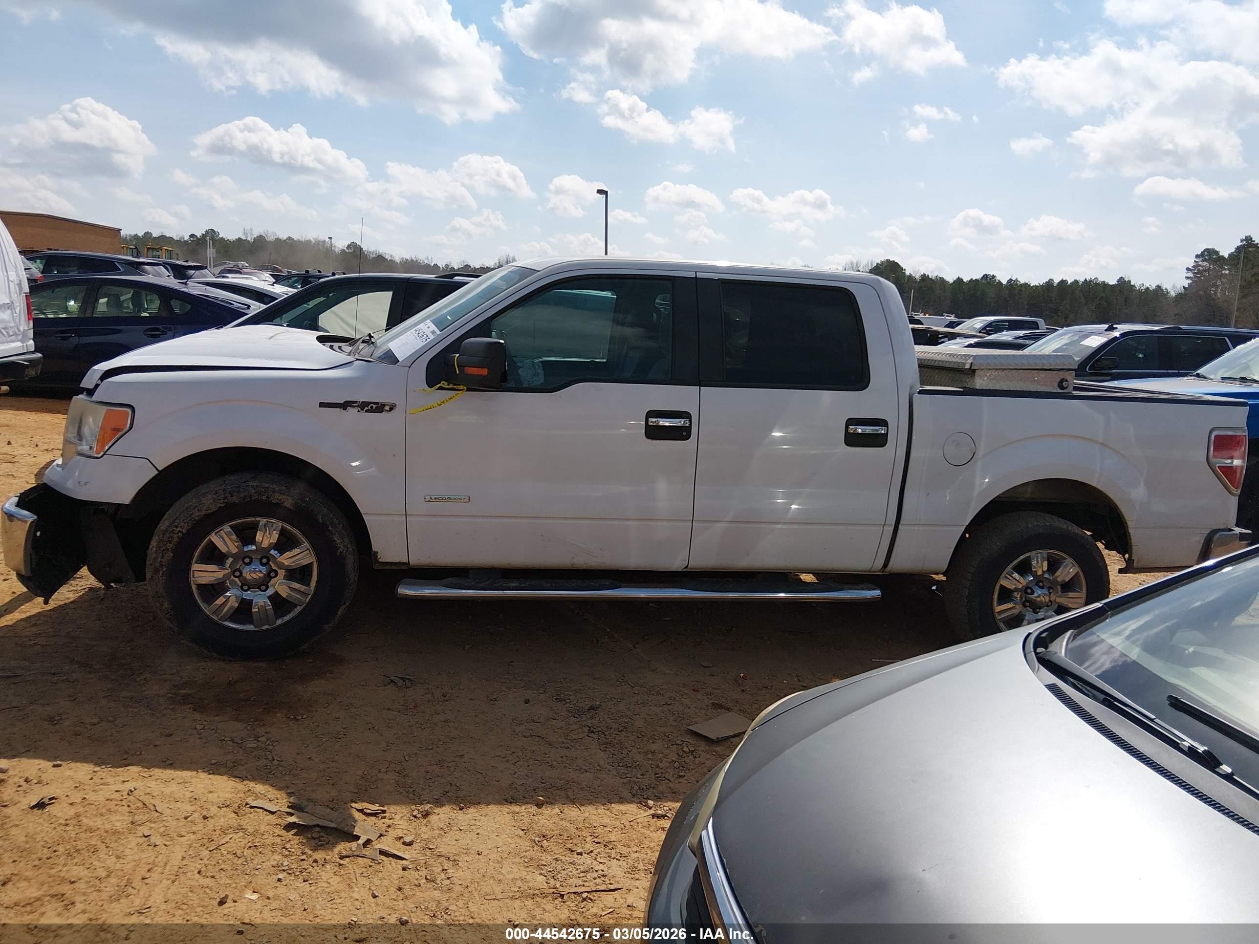 2011 Ford F-150 Xlt White vin: 1FTFW1CT2BFC83540