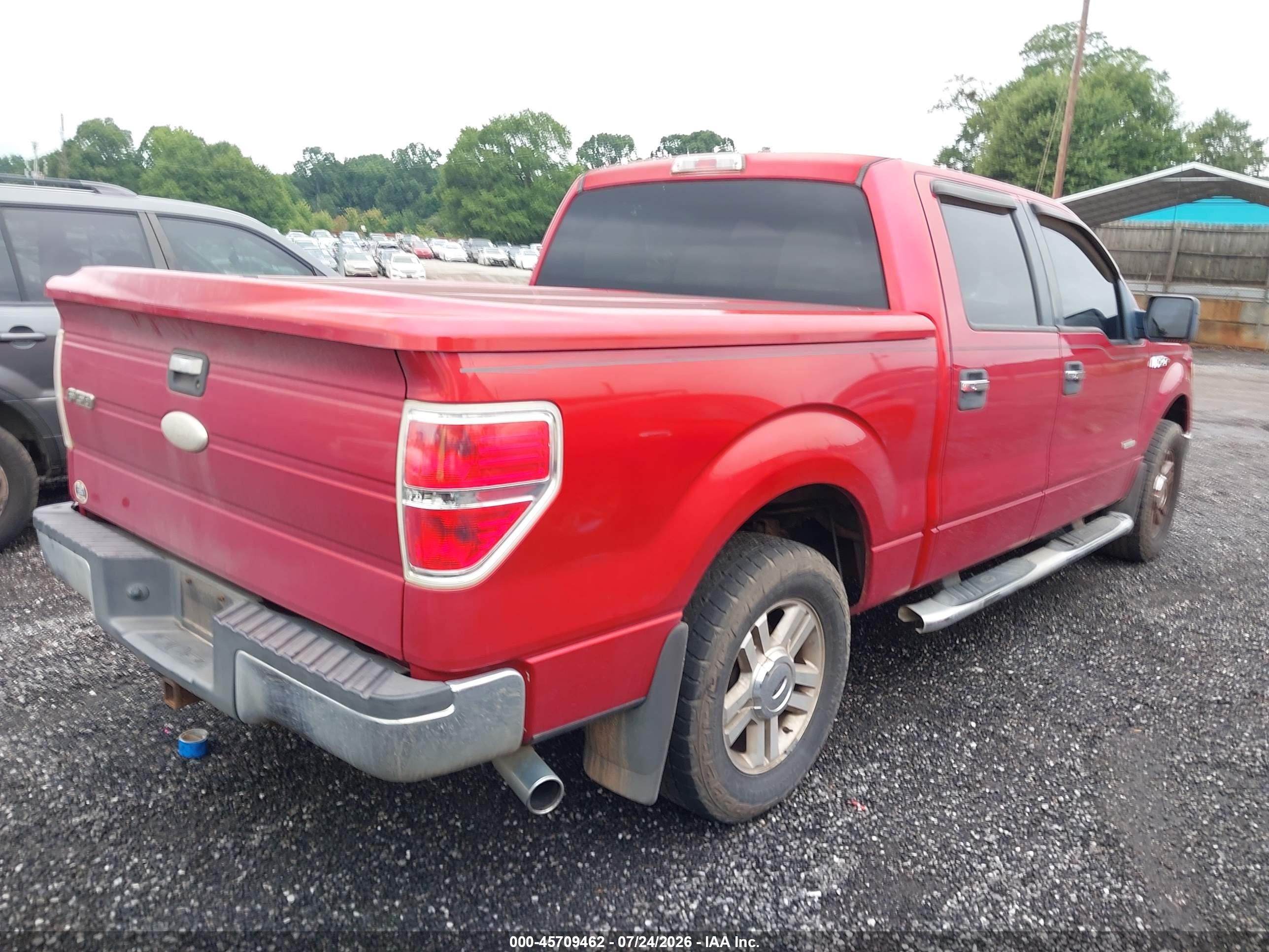 2012 Ford F-150 Xlt Red vin: 1FTFW1CT2CFA33944
