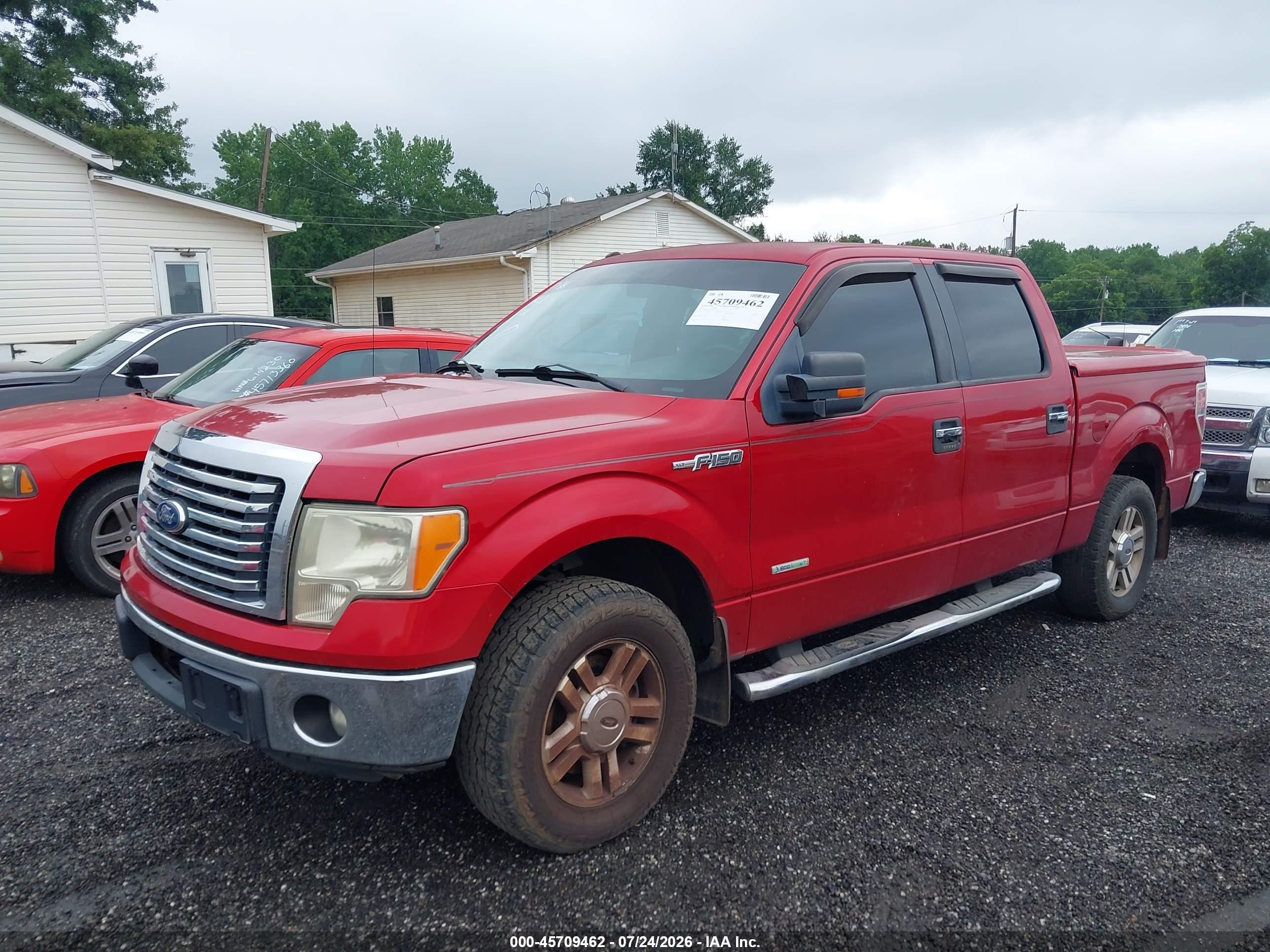 2012 Ford F-150 Xlt Red vin: 1FTFW1CT2CFA33944