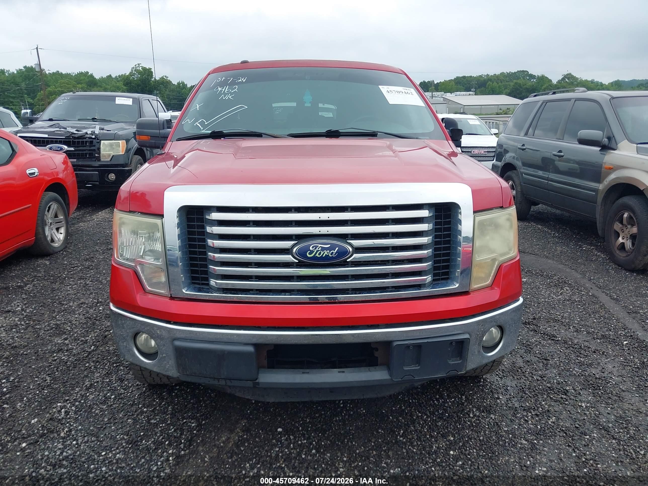 2012 Ford F-150 Xlt Red vin: 1FTFW1CT2CFA33944