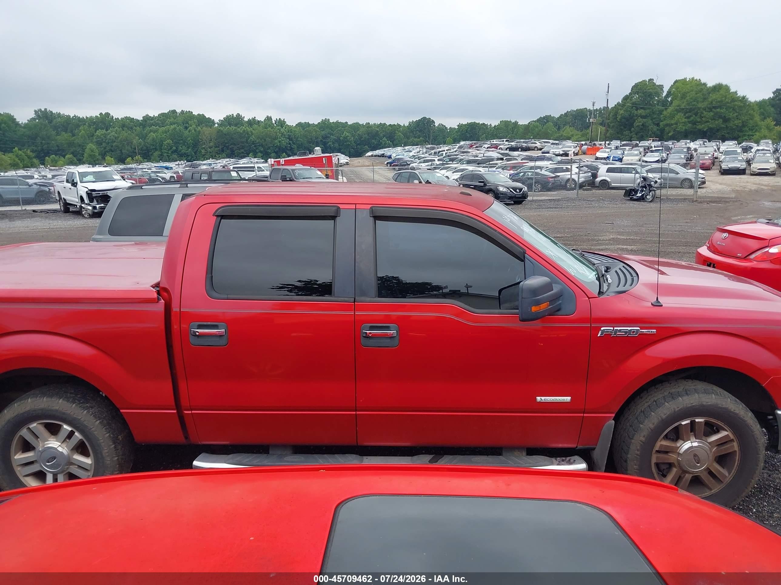 2012 Ford F-150 Xlt Red vin: 1FTFW1CT2CFA33944