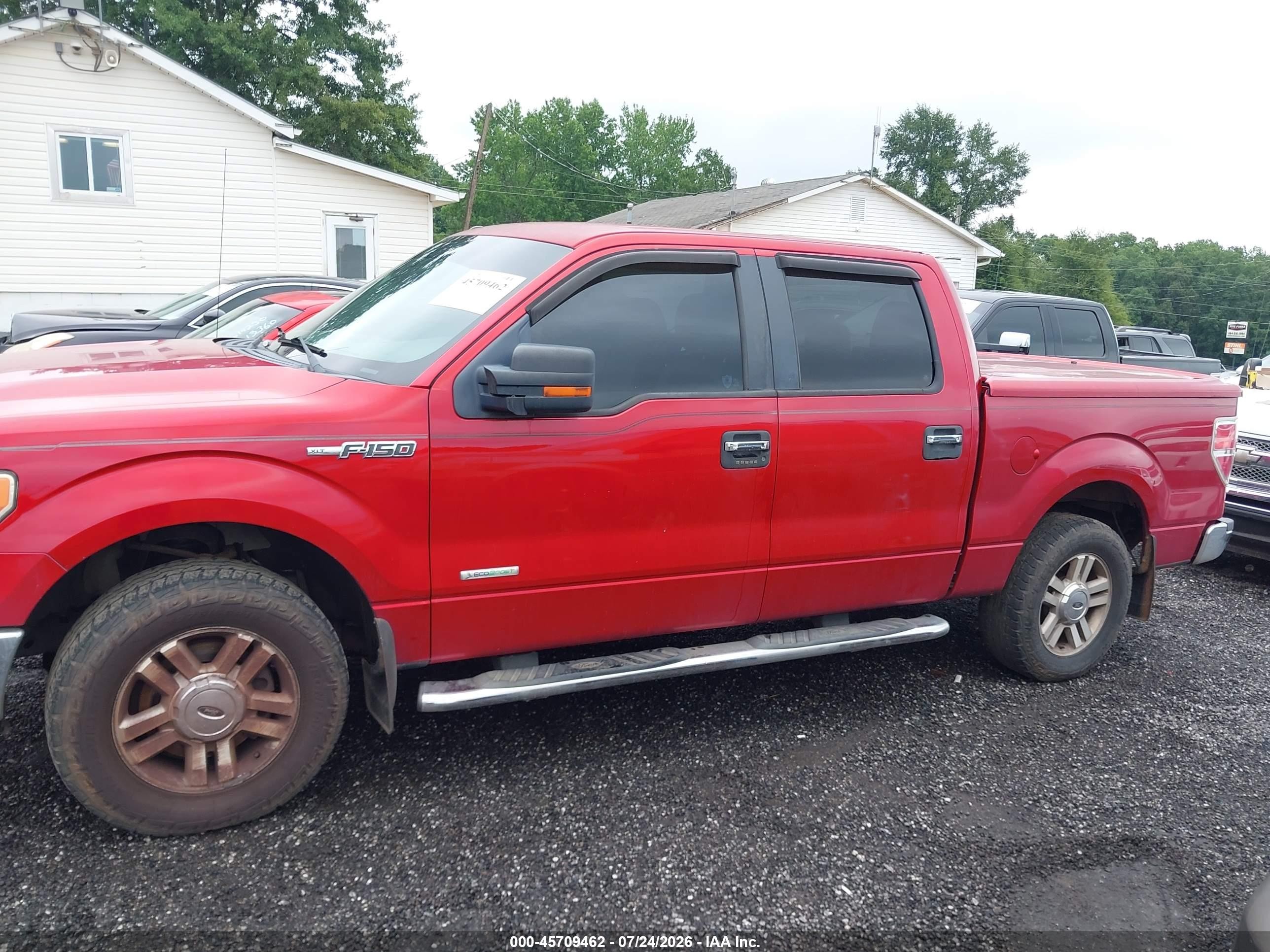 2012 Ford F-150 Xlt Red vin: 1FTFW1CT2CFA33944