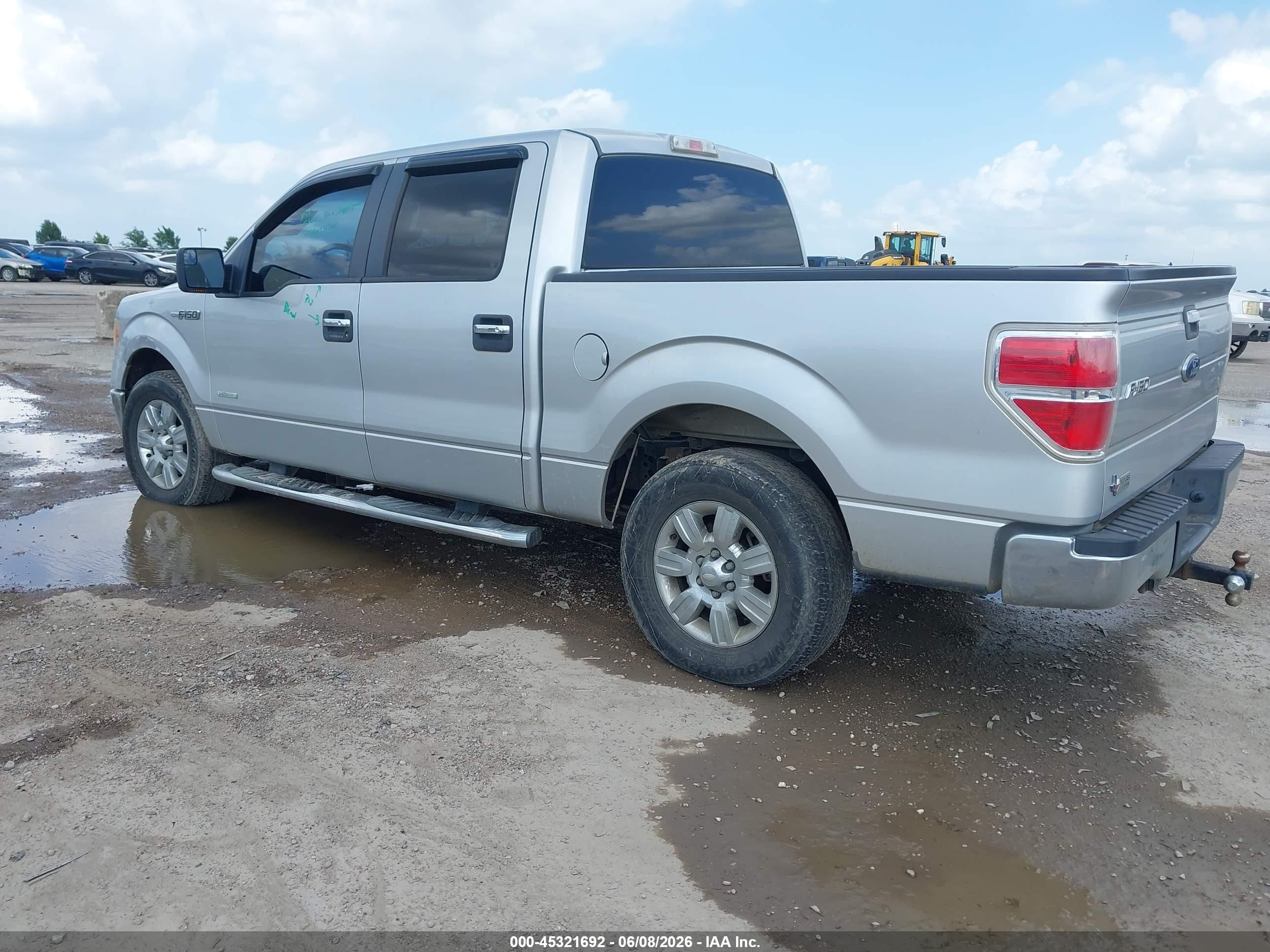 2012 Ford F-150 Xlt Silver vin: 1FTFW1CT2CFA57208