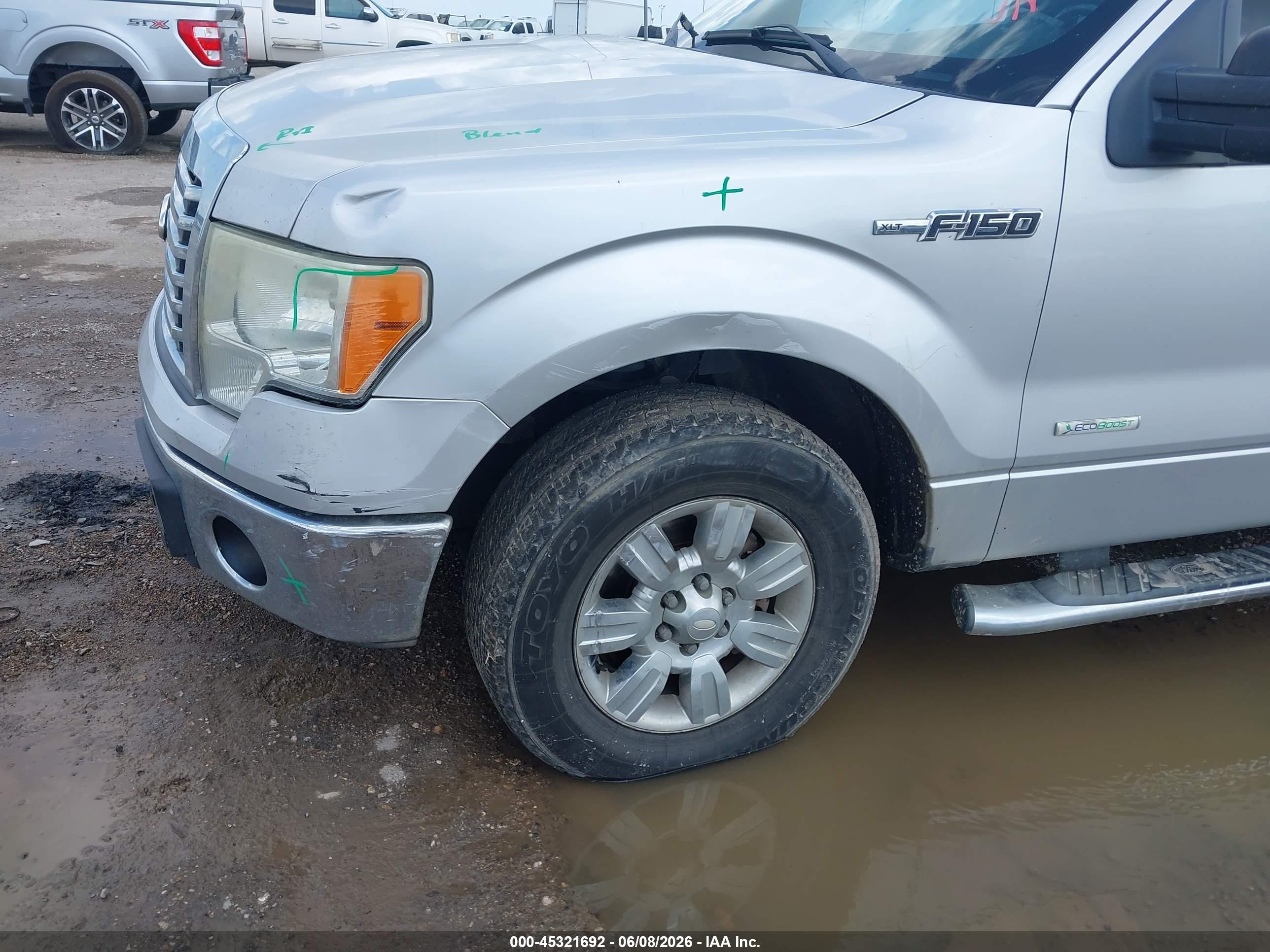 2012 Ford F-150 Xlt Silver vin: 1FTFW1CT2CFA57208