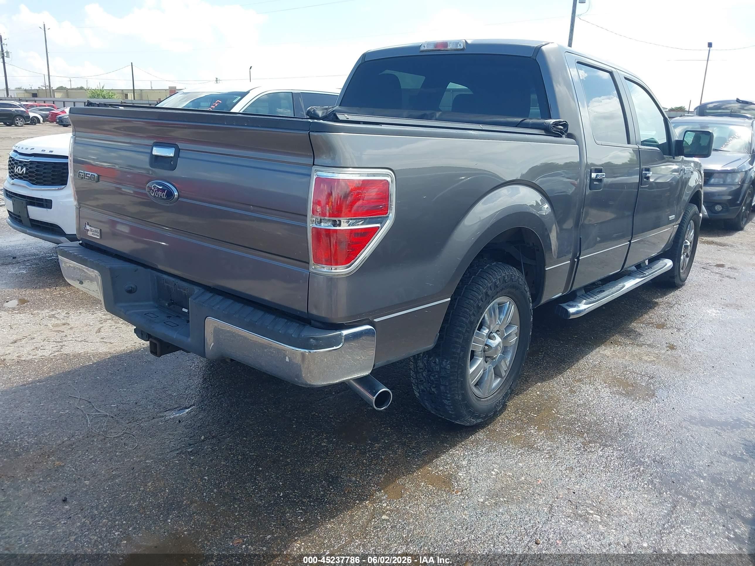 2012 Ford F-150 Xlt Gray vin: 1FTFW1CT2CFC94412