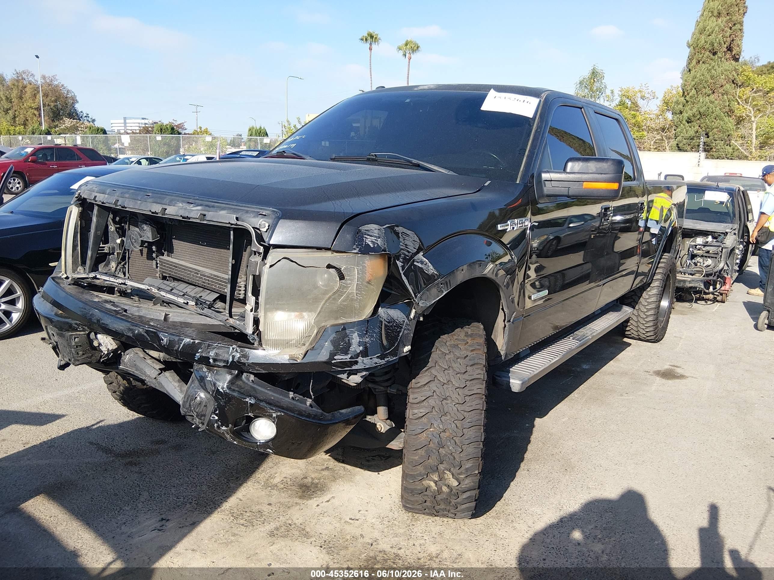 2012 Ford F-150 Fx2 Black vin: 1FTFW1CT2CKD97479