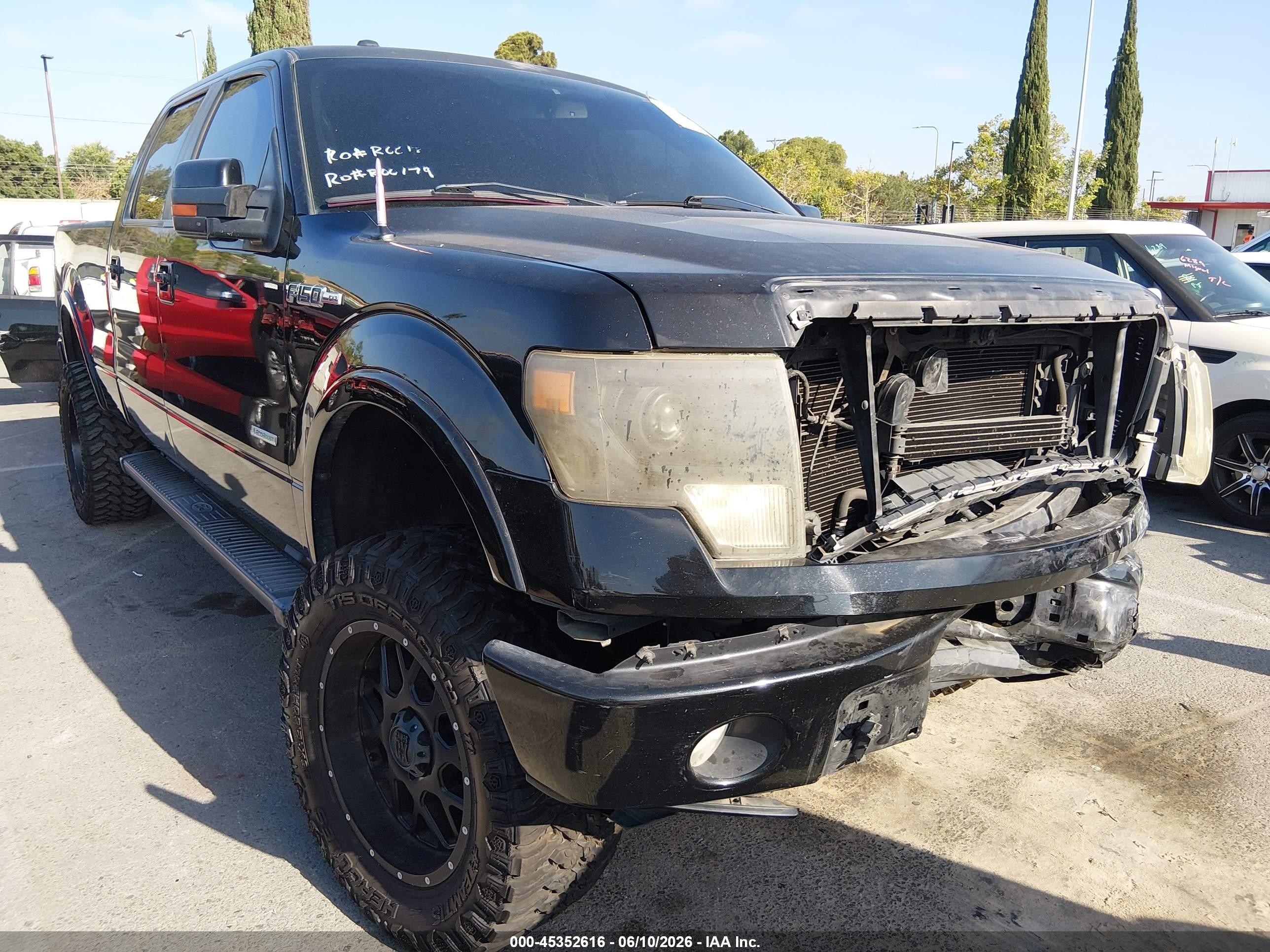2012 Ford F-150 Fx2 Black vin: 1FTFW1CT2CKD97479