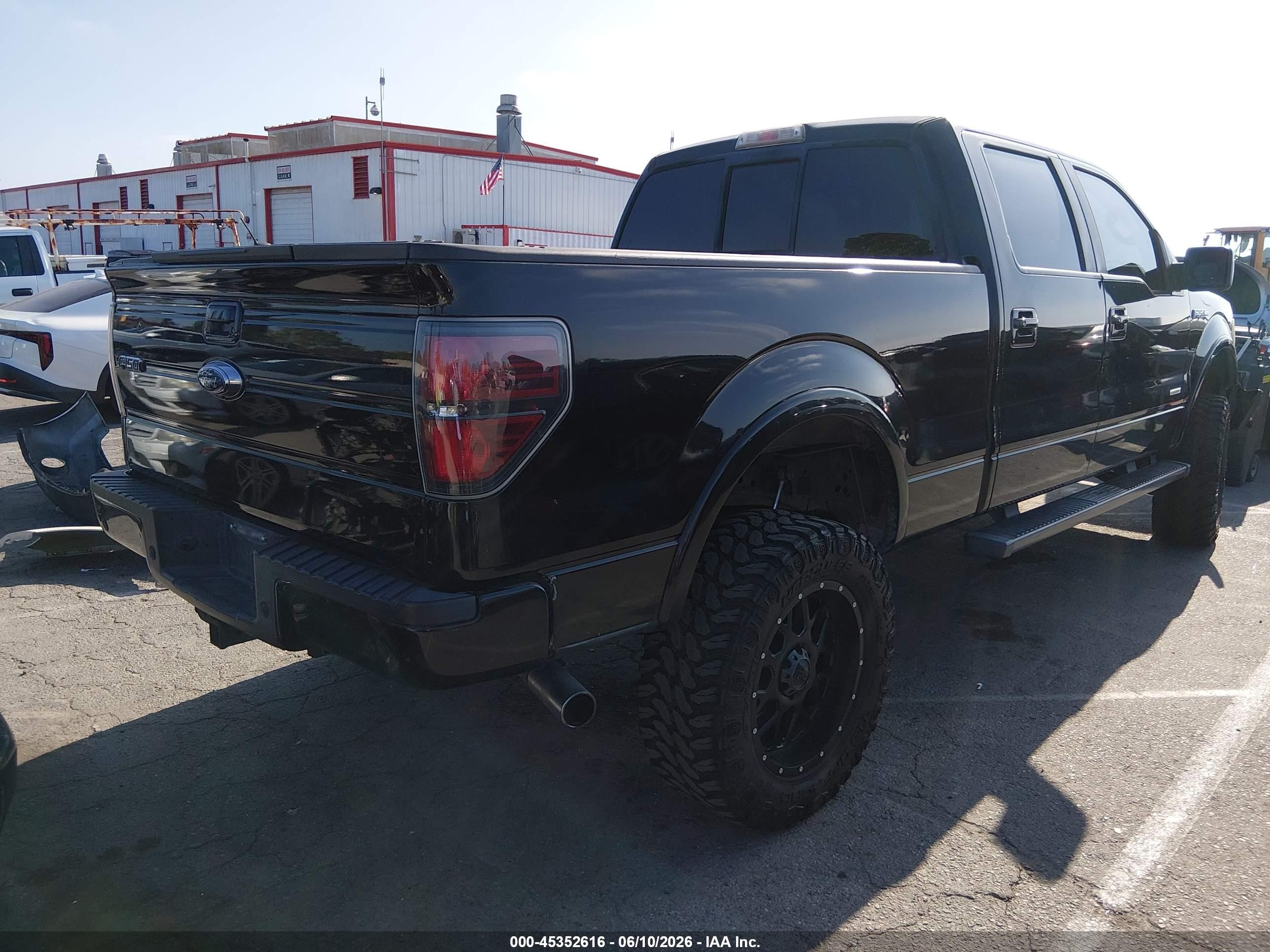 2012 Ford F-150 Fx2 Black vin: 1FTFW1CT2CKD97479