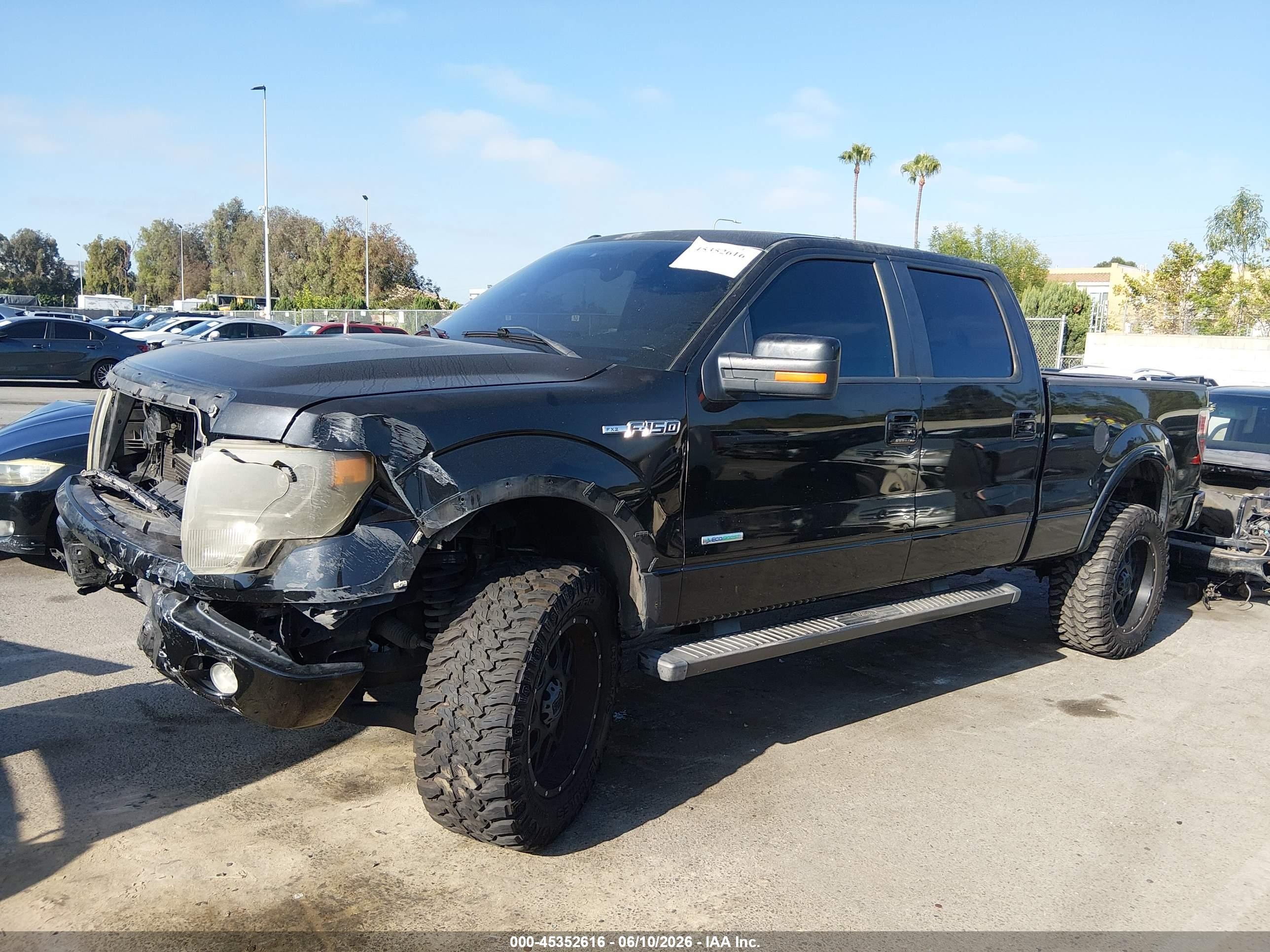 2012 Ford F-150 Fx2 Black vin: 1FTFW1CT2CKD97479